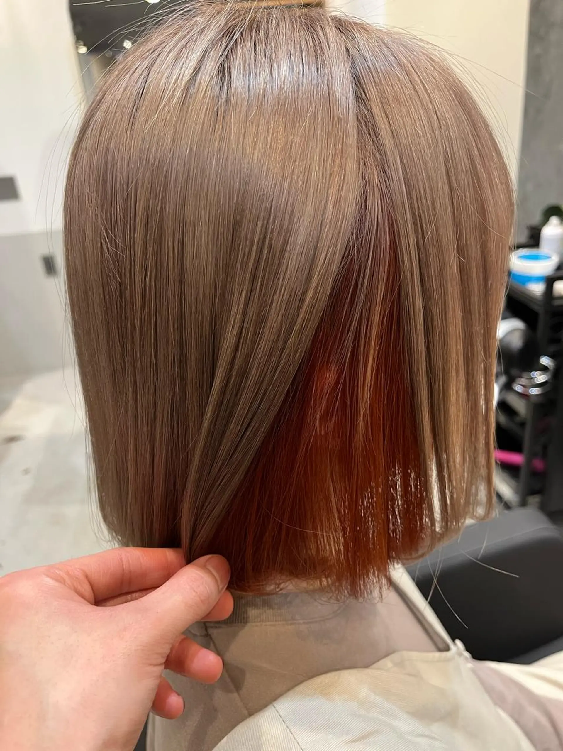 ショート カラー オレンジ ハロウィン カット ヘアカラー トリートメント neon  hair亀戸店所属・🌈neonhair 透明感✨カラー🌈のヘアスタイル