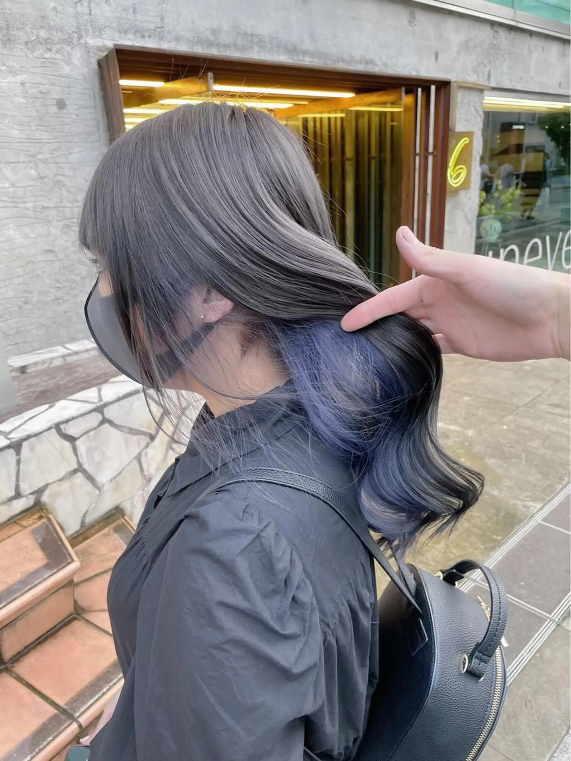 ミディアム カラー パーマ ヘアアレンジ メンズ キッズ ネイル マツエク・マツパ アイブロウ 似合わせカラー♡髪質 改善🎀サトカ🍒のヘアスタイル
