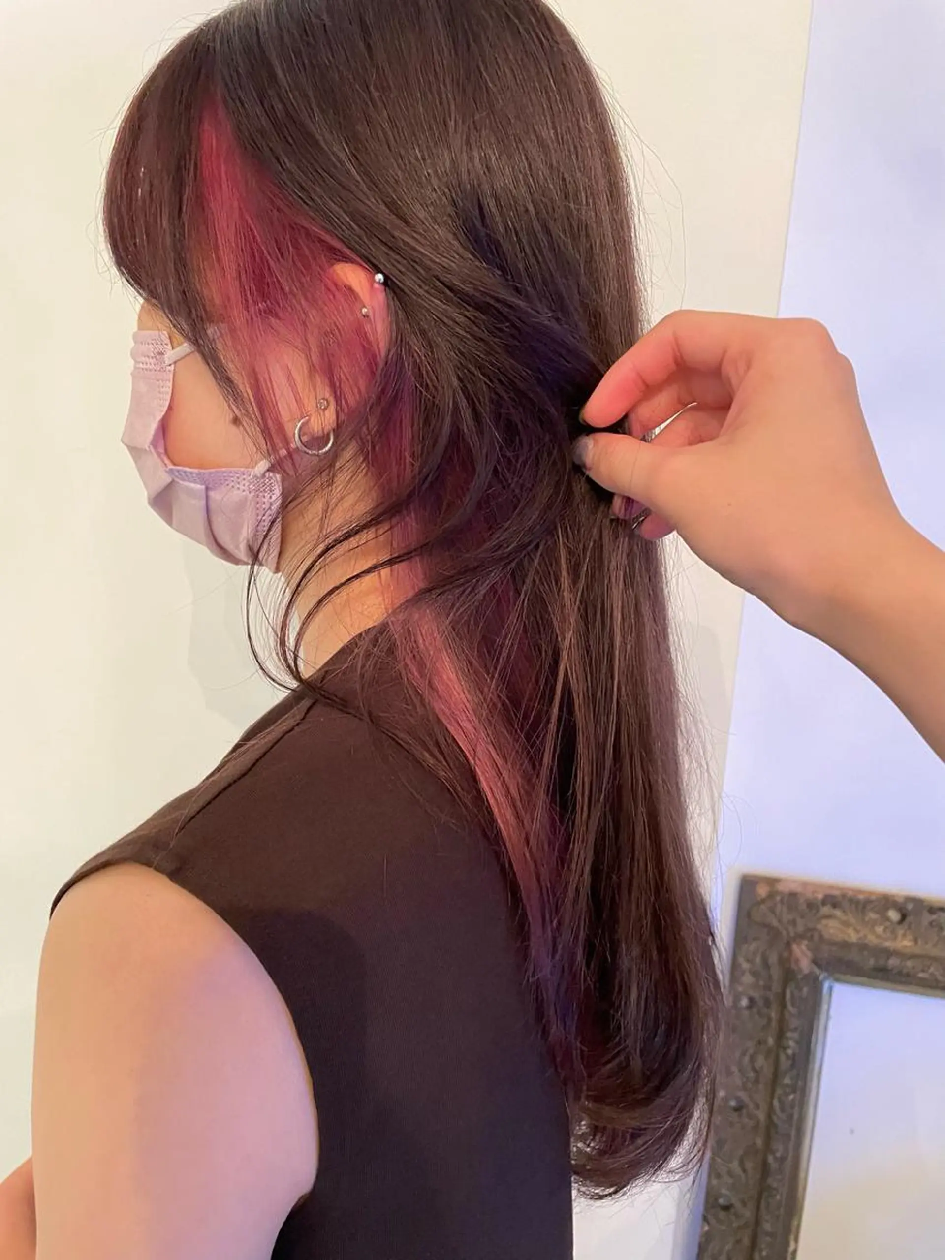 セミロング ショート/ブリーチ mizuki🐋のヘアスタイル