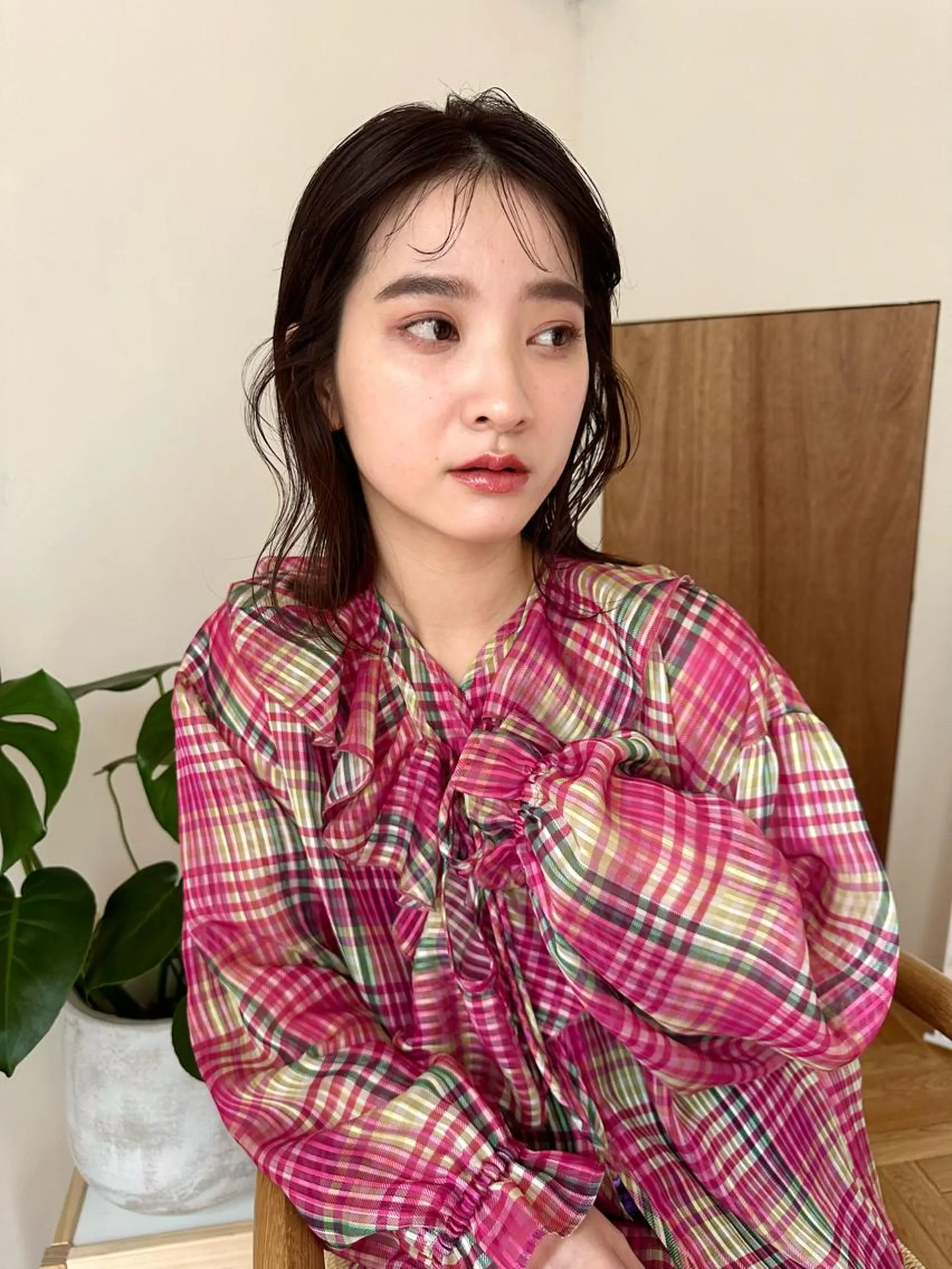 ミディアム カラー カット ヘアカラー トリートメント yupi🐈⬛ レイヤー/パーマのヘアスタイル