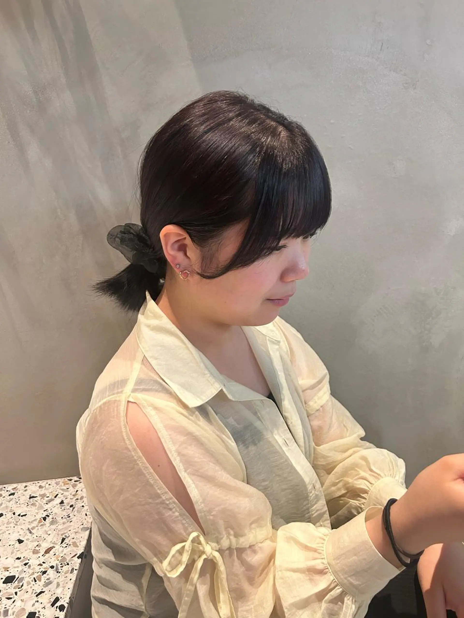 セミロング カラー 韓国girly hikariのヘアスタイル