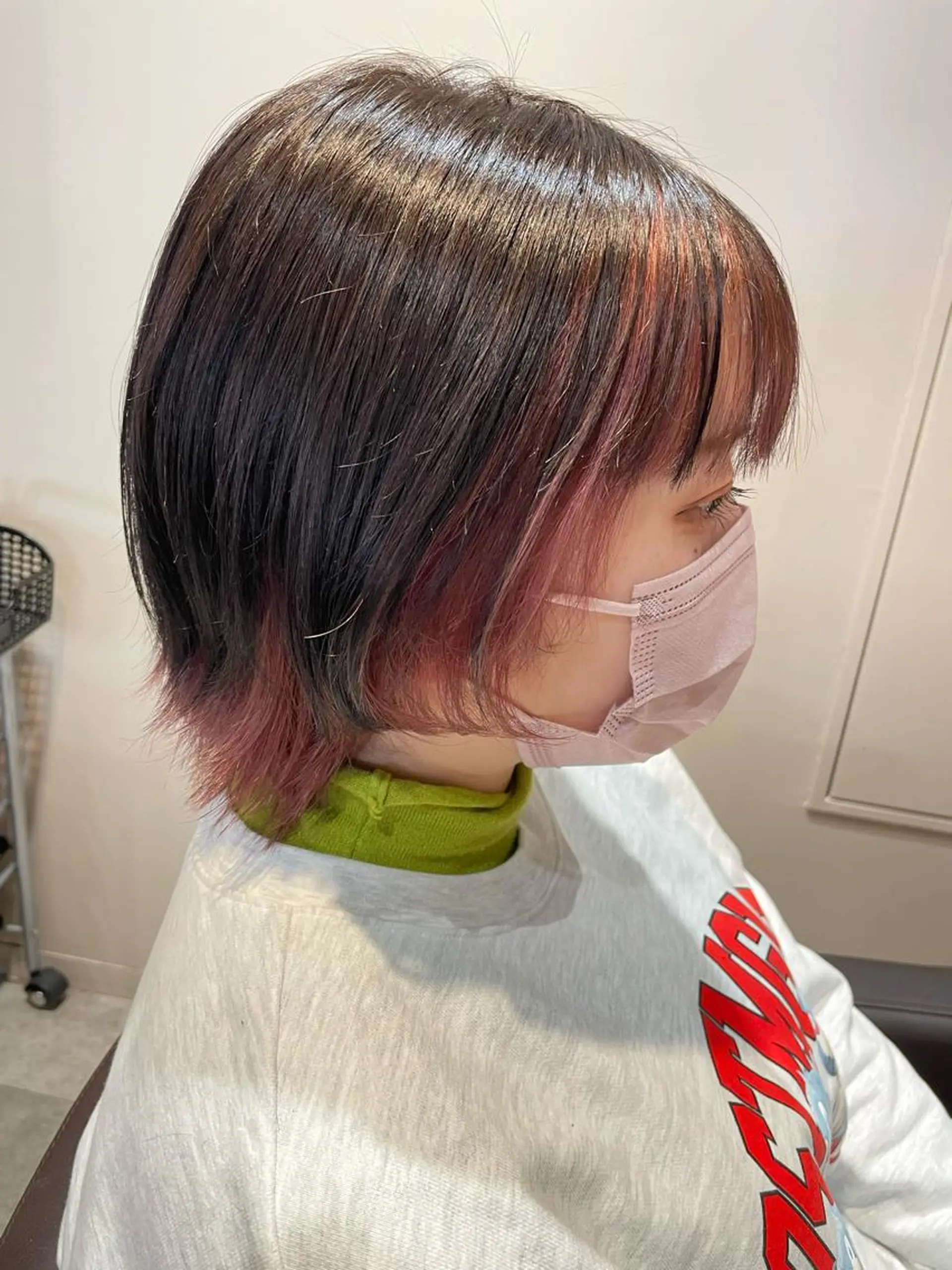 ショート カラー ベージュカラー ピンクカラー ピンクベージュ ヘアカラー トリートメント 💐パーソナルカラー /市橋加菜💐のヘアスタイル