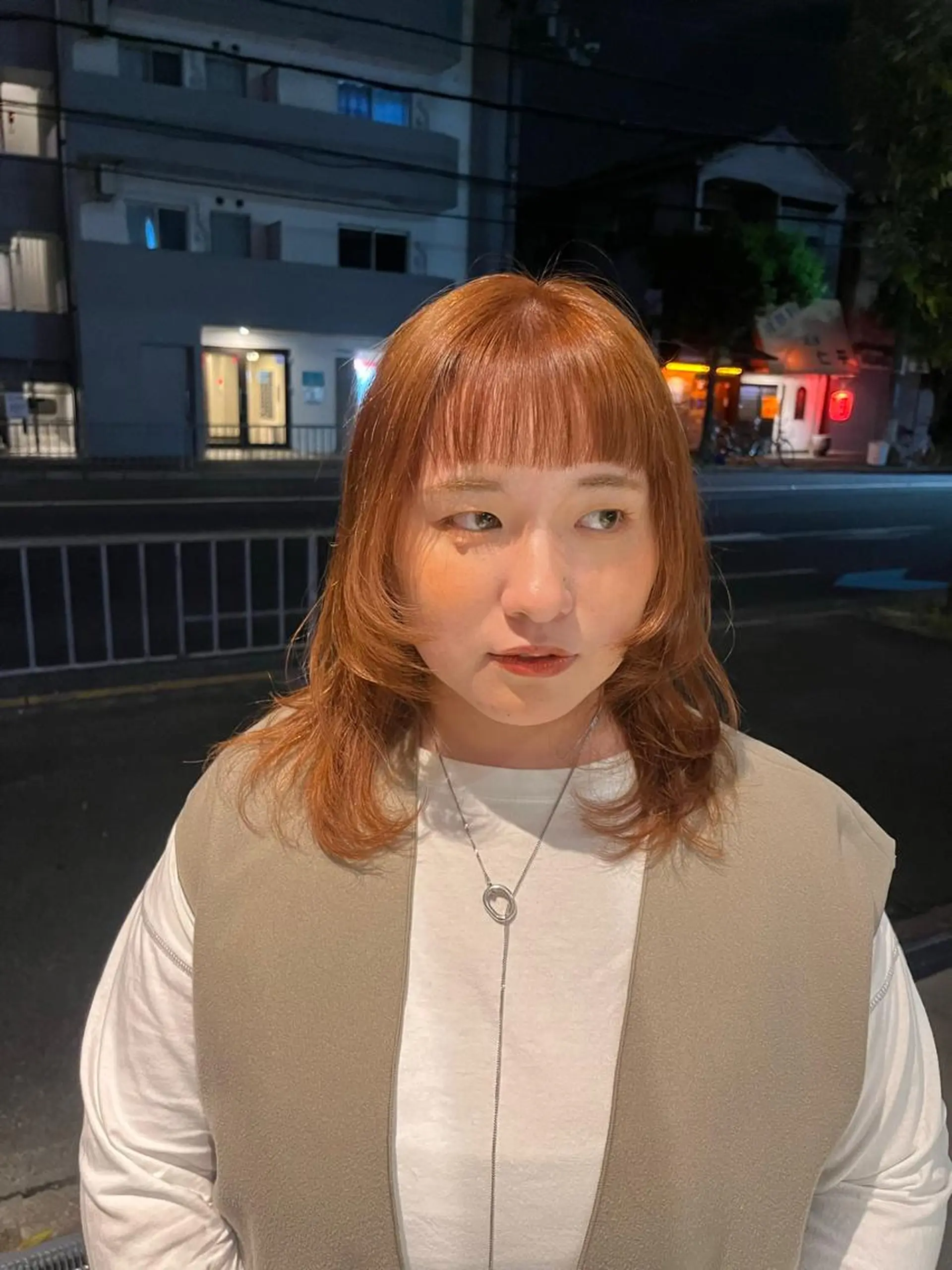 ロング カラー 藤井 美歩/赤髪のヘアスタイル