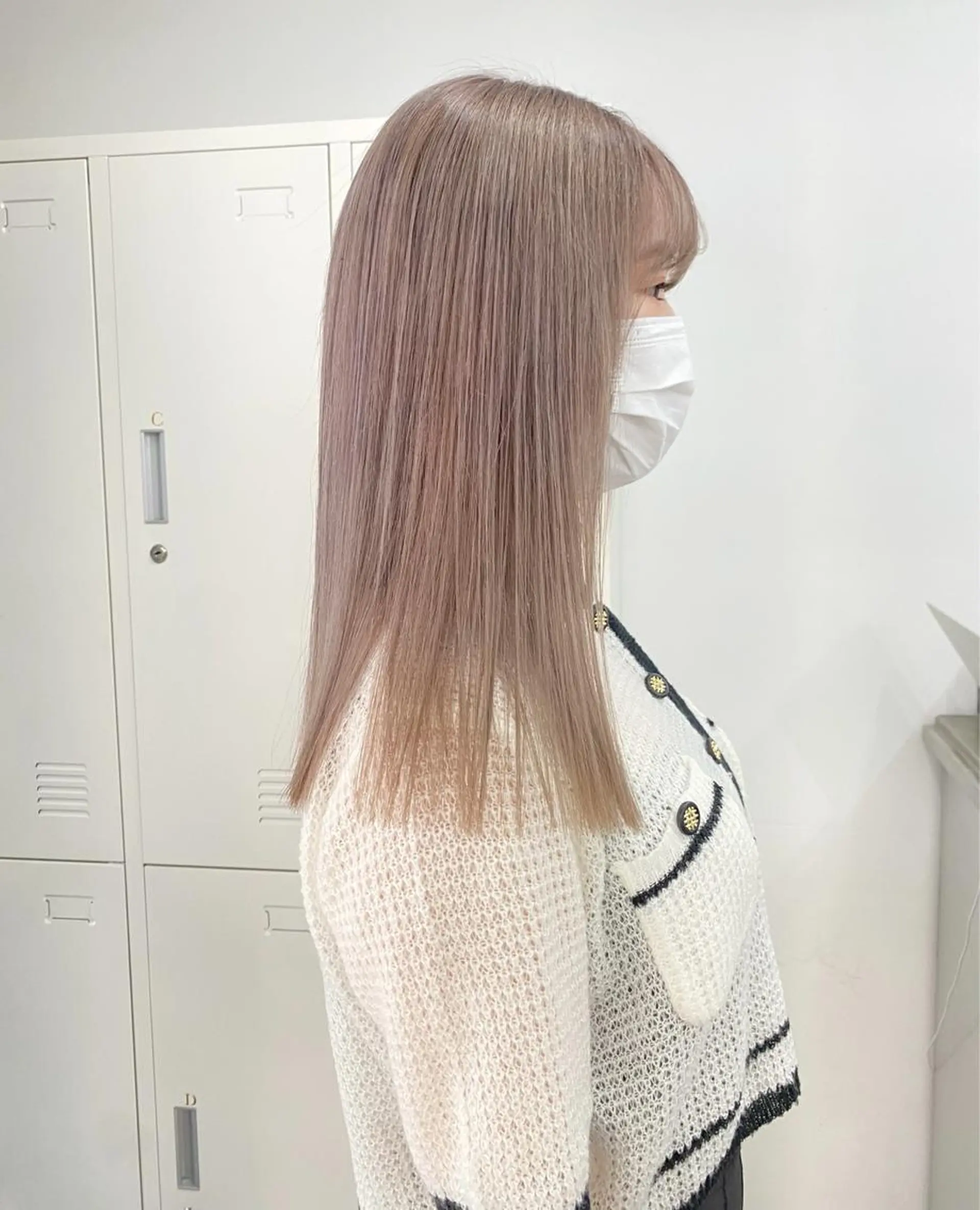 セミロング カラー ヘアカラー トリートメント ヘアセット 似合わせハイトーン 🍯ayumi🍯のヘアスタイル