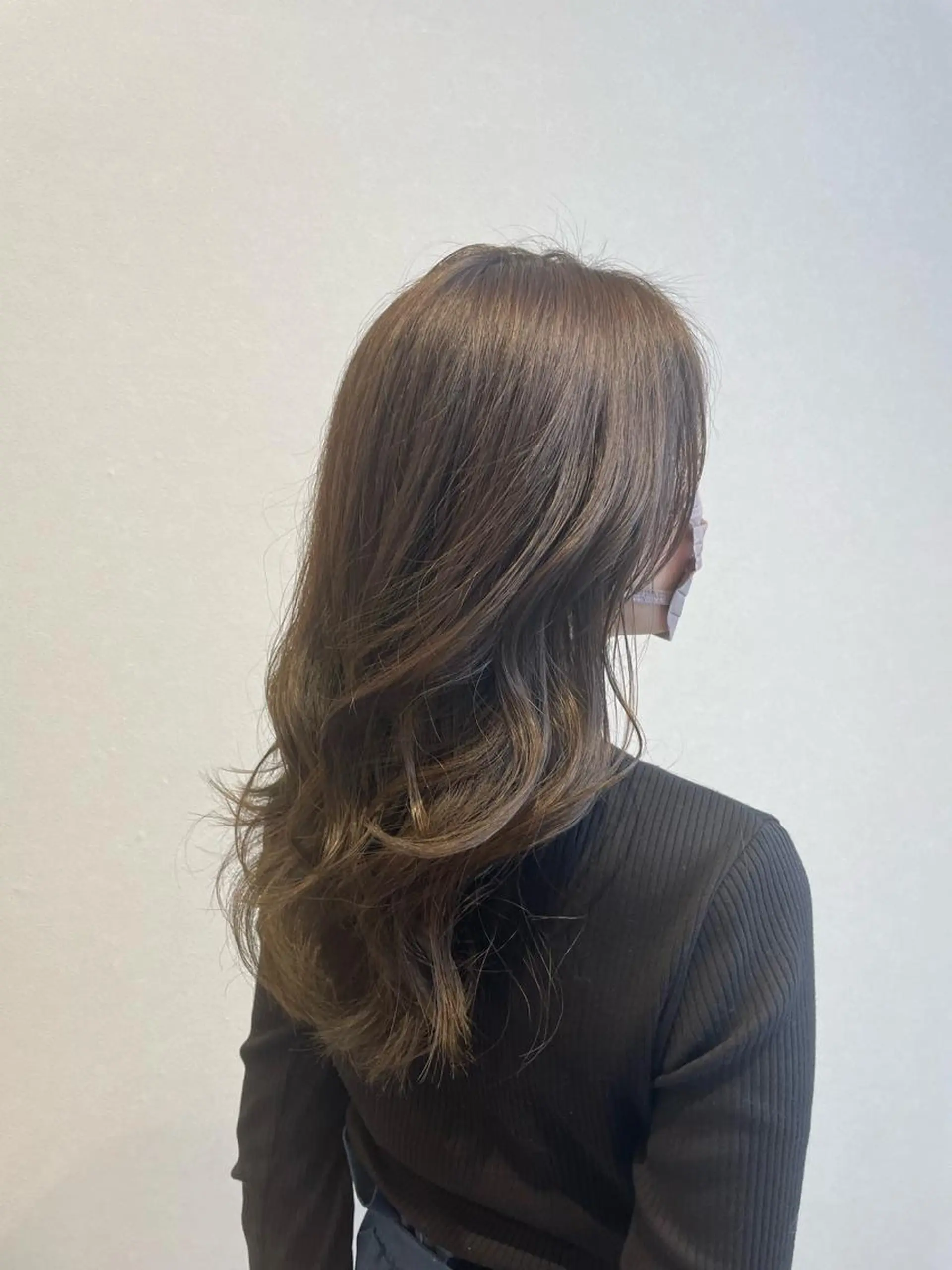 セミロング カラー 透け感カラー asukaのヘアスタイル