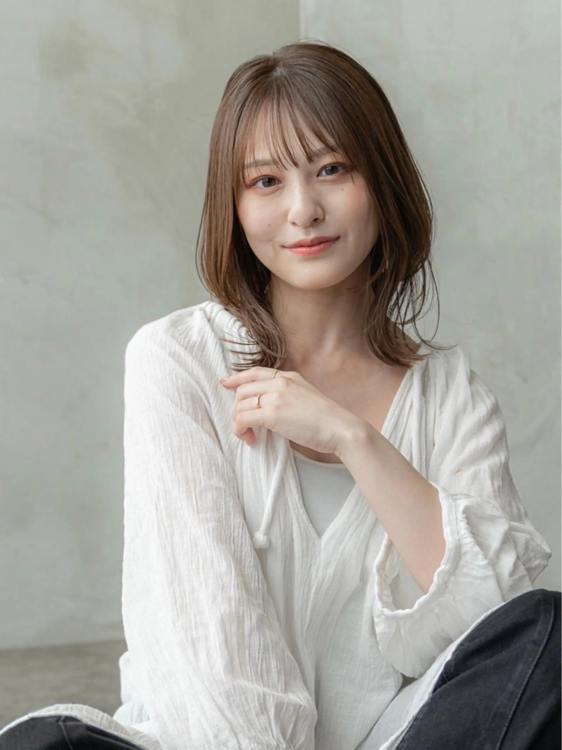 ミディアム カラー カット ヘアカラー トリートメント 🉐【店長】塩見 弘樹🉐のヘアスタイル
