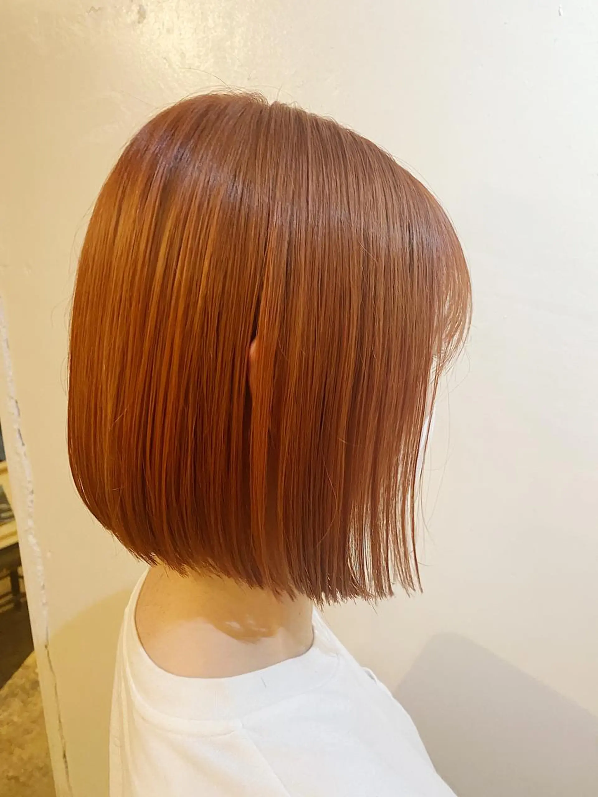 ショート カラー オレンジ ボブ stylist🎨 aye牧野莉香のヘアスタイル