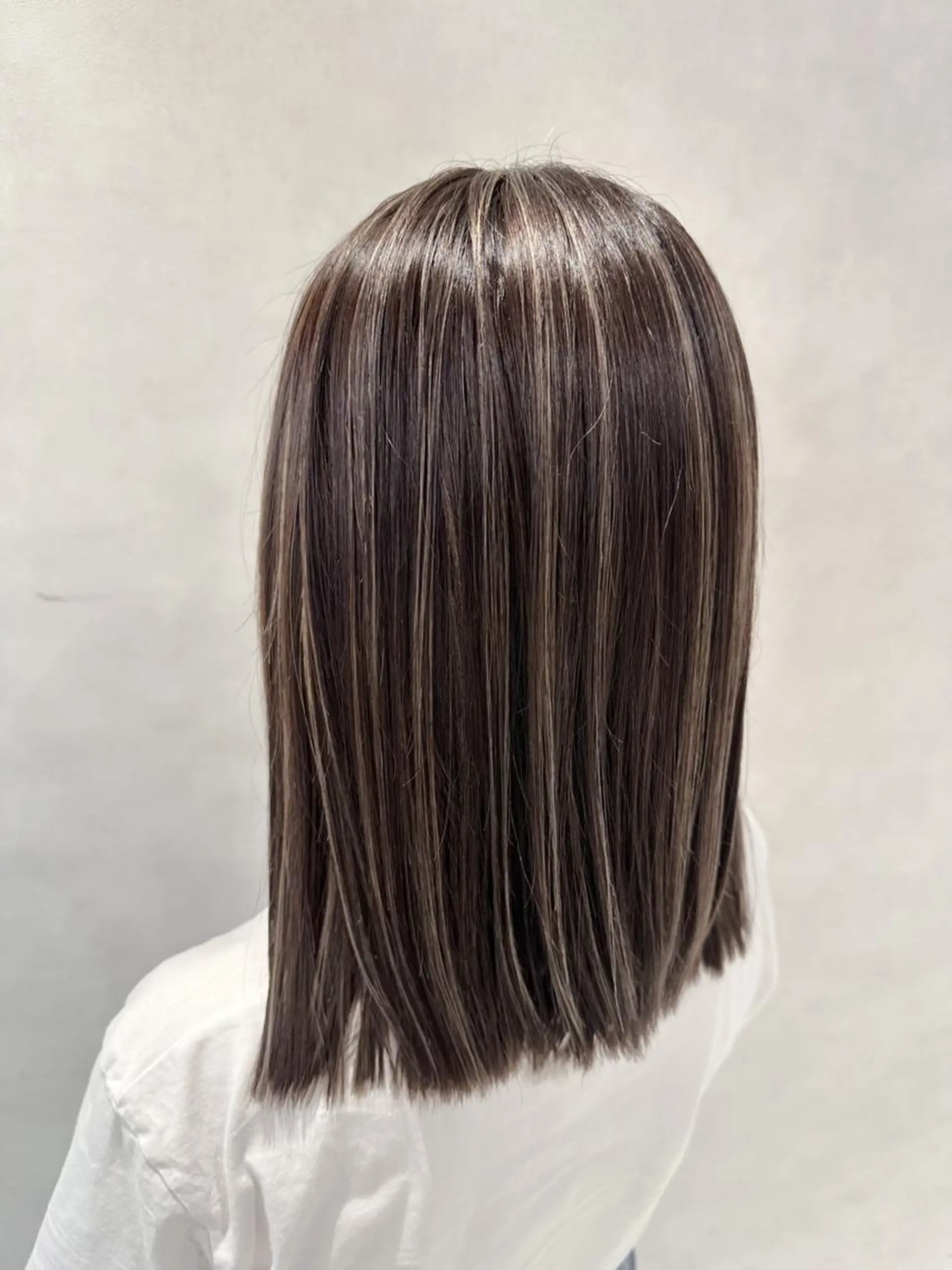 セミロング カラー ヘアアレンジ セミロングパーマ 透明感カラー ハイライトカラー ハイライト 髪質改善 カット ヘアカラー トリートメント 💎ハイライトカラー /髪質改善カラー💎のヘアスタイル