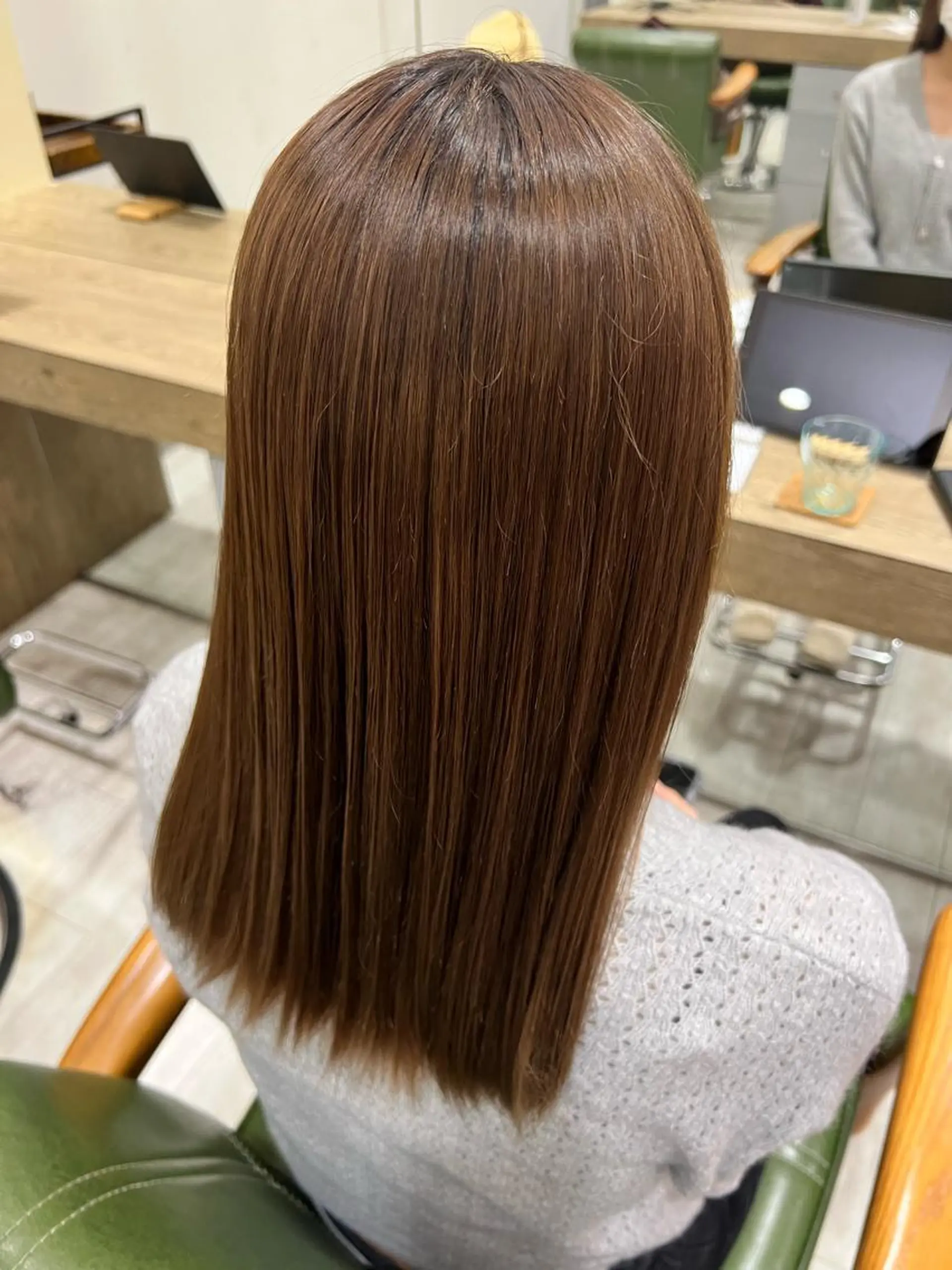 セミロング 縮毛矯正 Hair & Beauty the B 岡崎店所属・山口 安美のヘアスタイル
