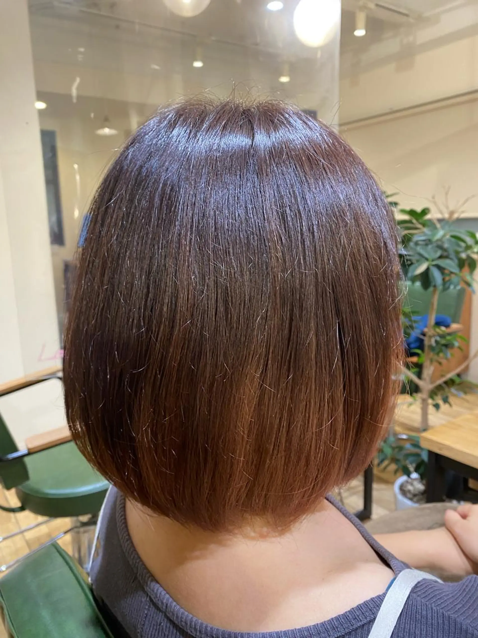 ミディアム カラー イルミナカラー カット ヘアカラー RYUCK所属・暖色＊艶カラー /ちとせ🎀🤍のヘアスタイル