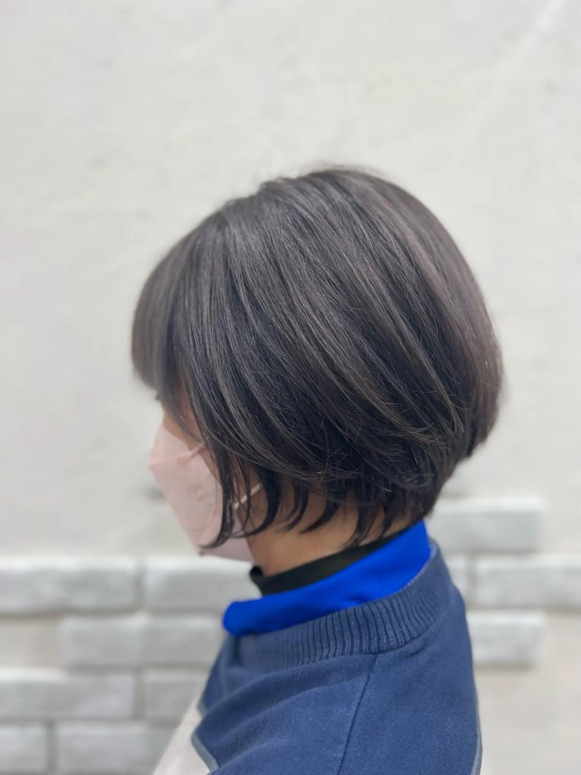 ショート ヘアカラー トリートメント 太白区白髪ぼかし/ ボブカット/千葉達人のヘアスタイル