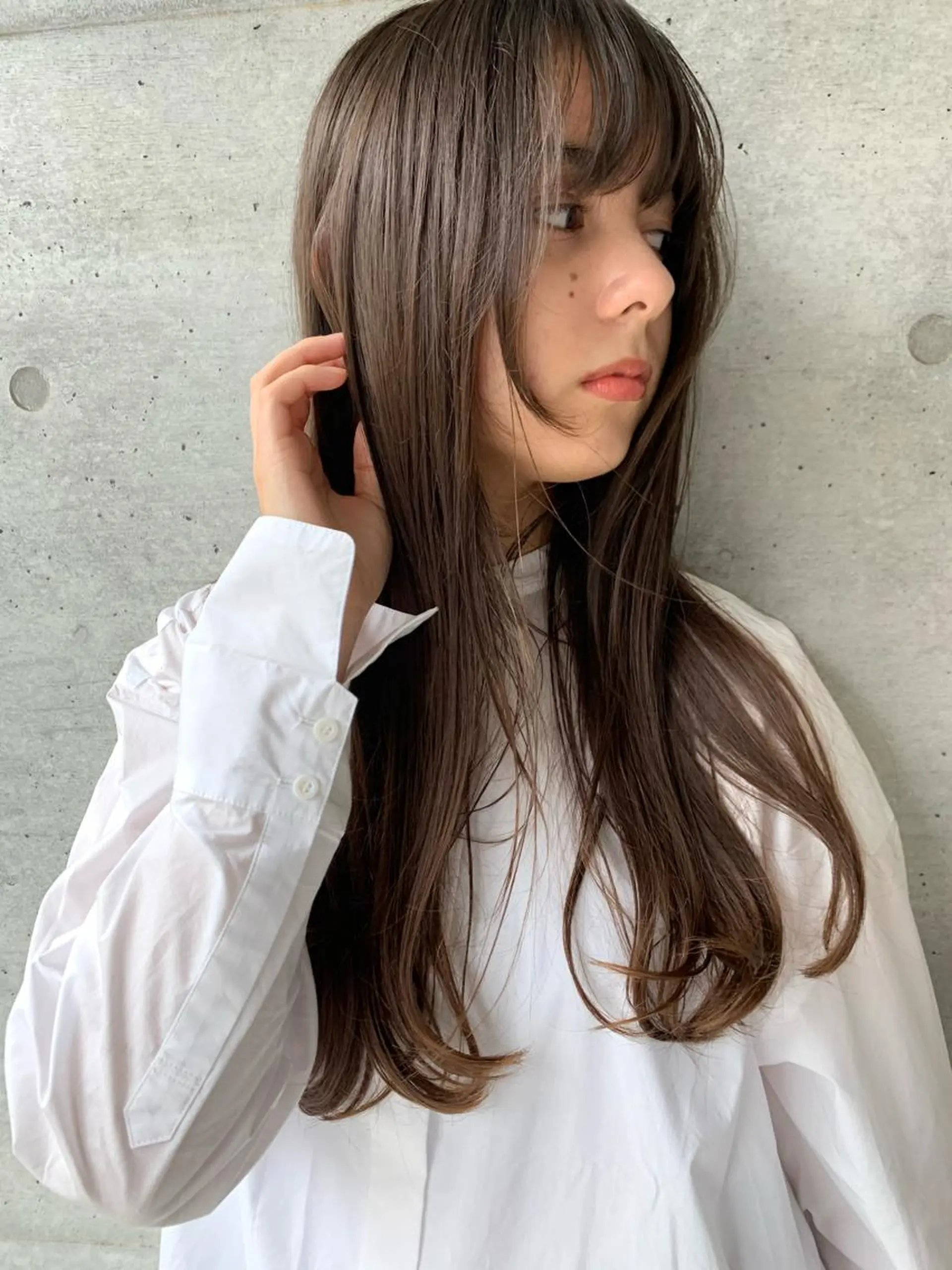 ロング カット トリートメント 柔らか透け感カラー 🌿ムロヤリョウスケのヘアスタイル