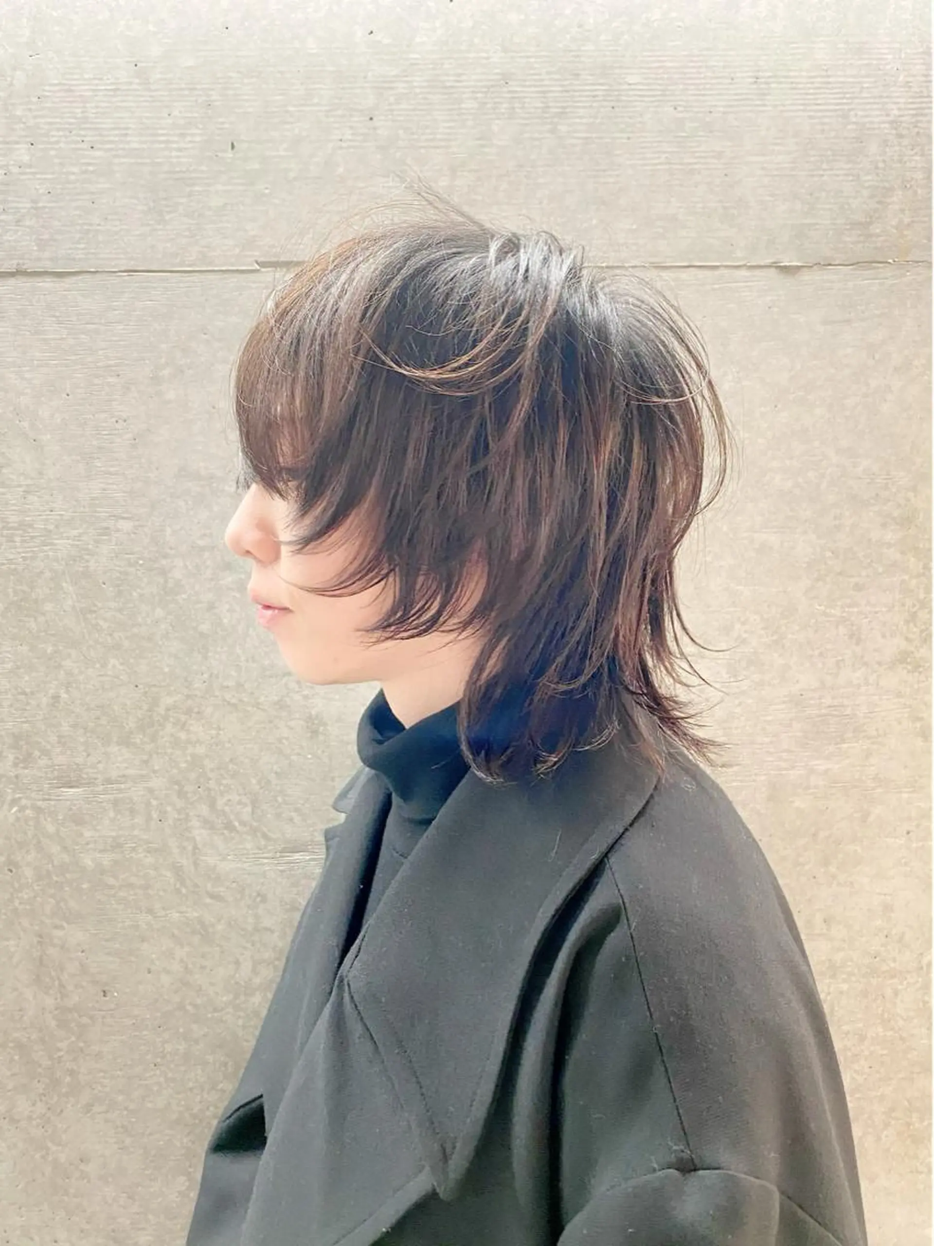 ショート アッシュ ボブ くびれヘア ハイライト レイヤーカット アンリ【Henri】所属・原宿アンリ 山下卓也のヘアスタイル