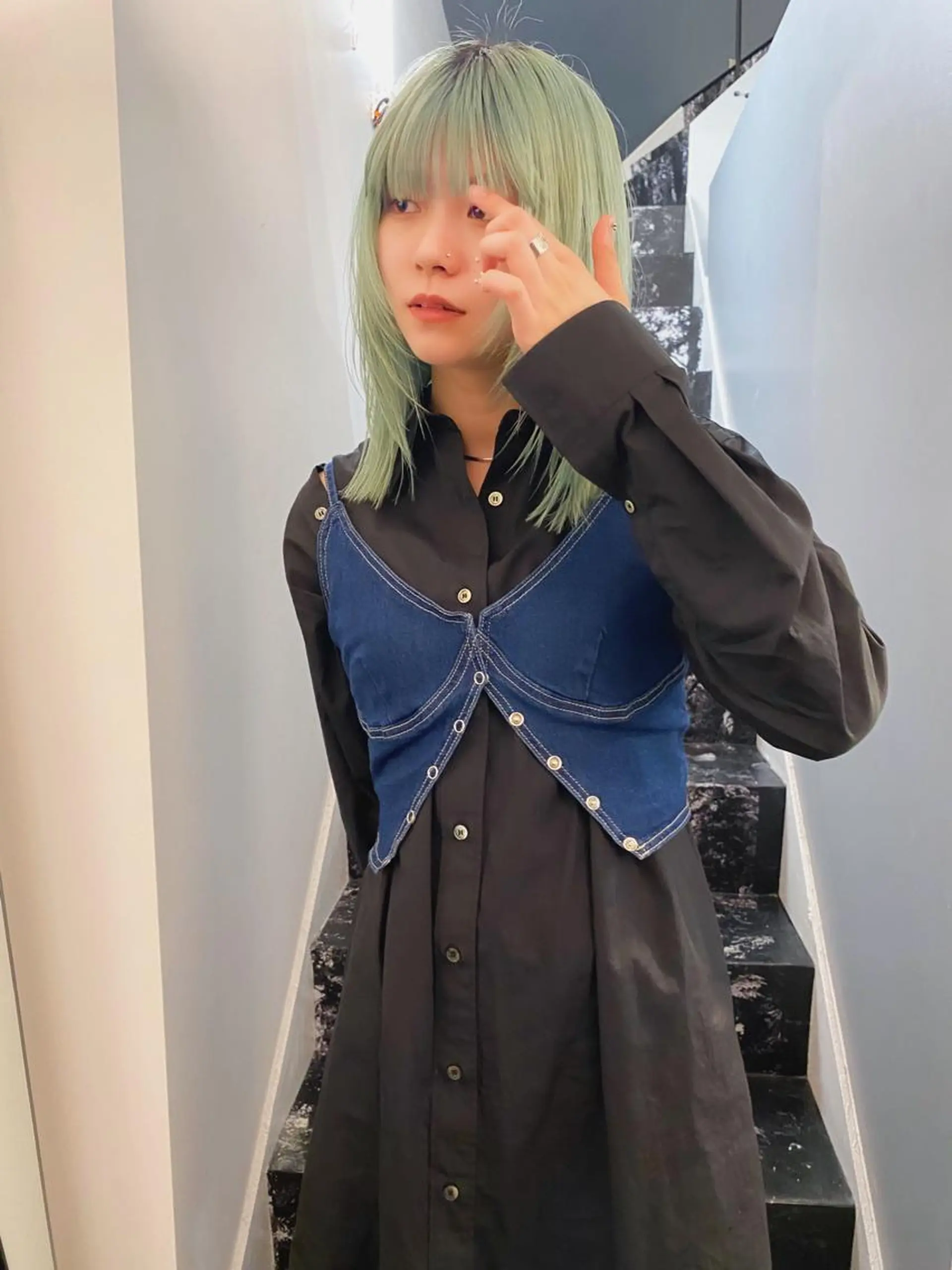 ミディアム カラー カット ヘアカラー レイヤー/パーマ /ウルフ/nabeのヘアスタイル