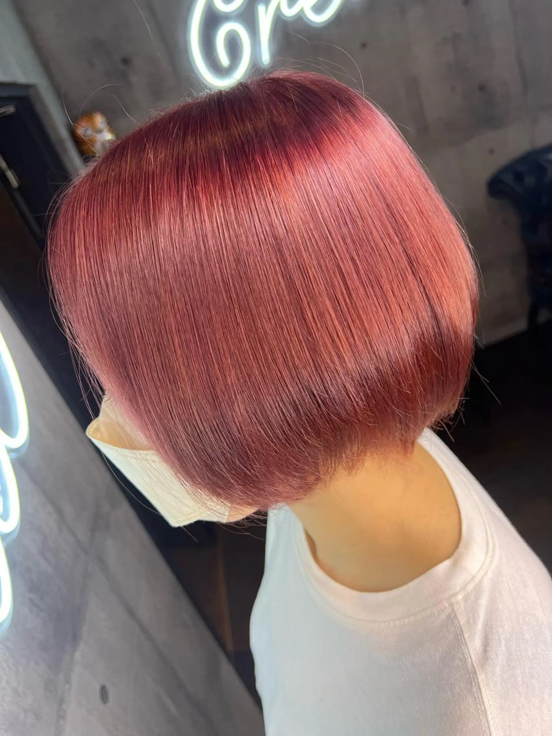 ショート シールエクステ ボブ エクステ ハイライト 髪質改善 ミルクティーハイトー ン💖副店長mikaのヘアスタイル