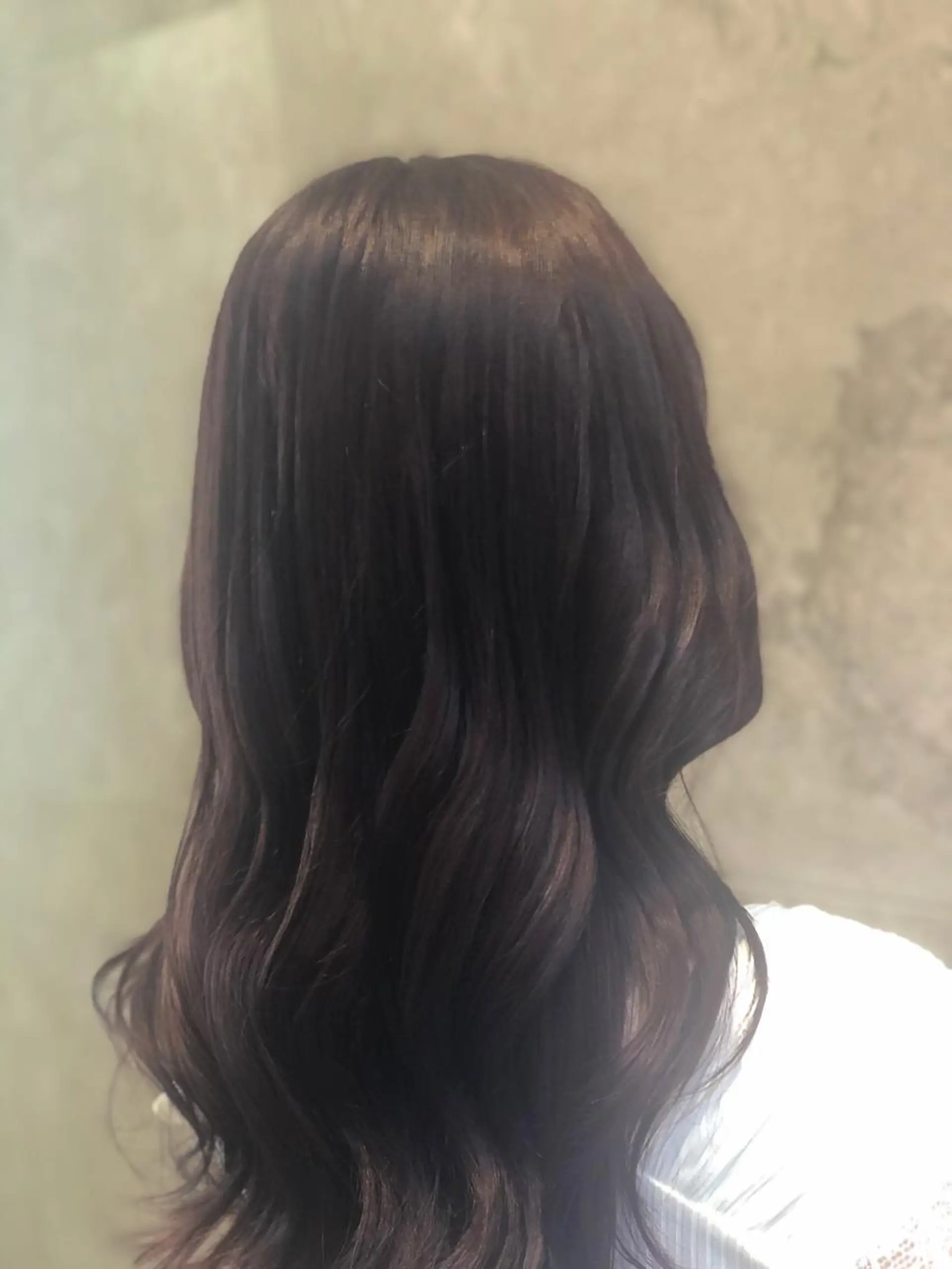 セミロング カラー 縮毛矯正　野口 恵のヘアスタイル