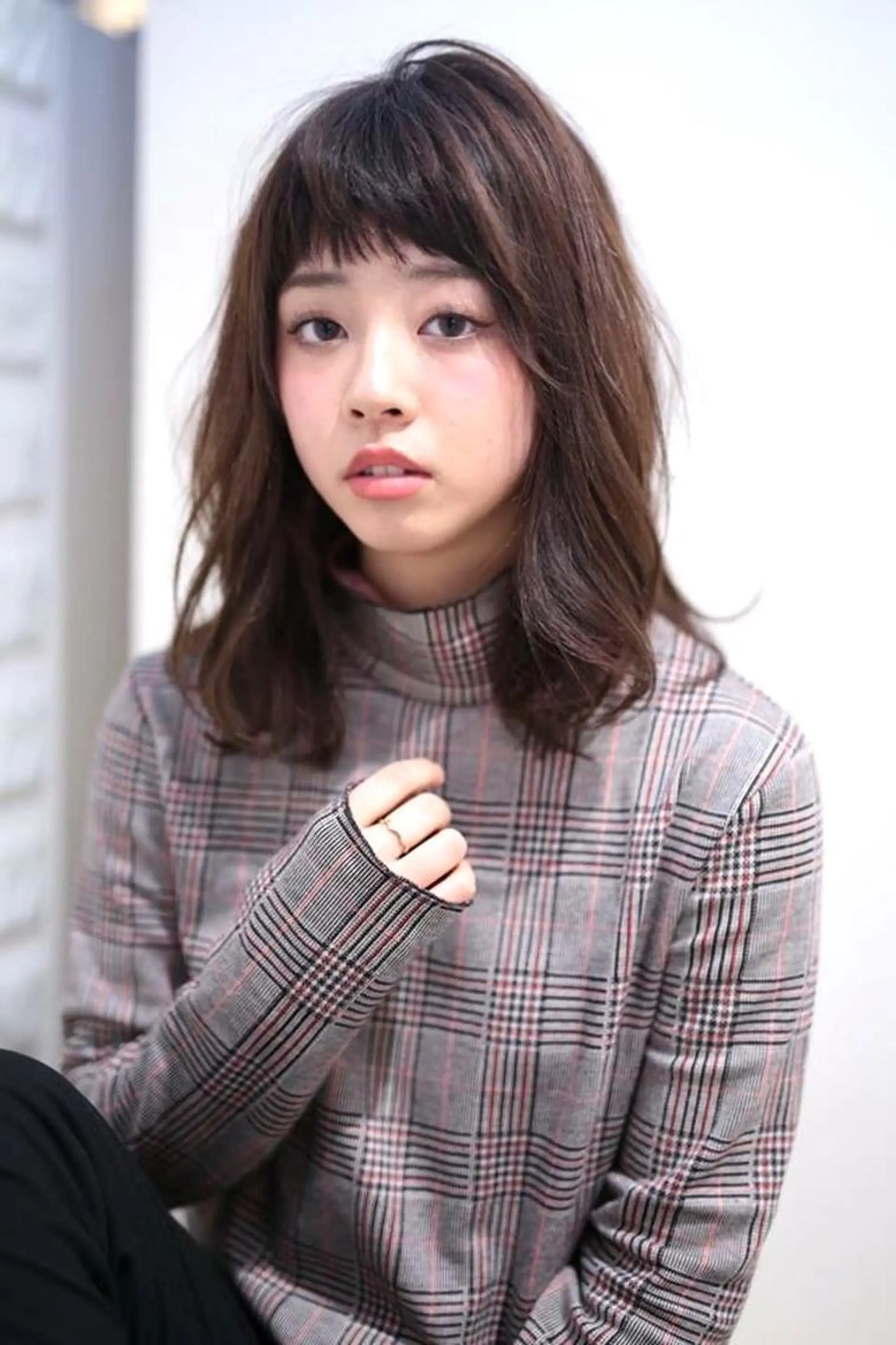 ミディアム カット ヘアカラー トリートメント 青木 大輔のヘアスタイル