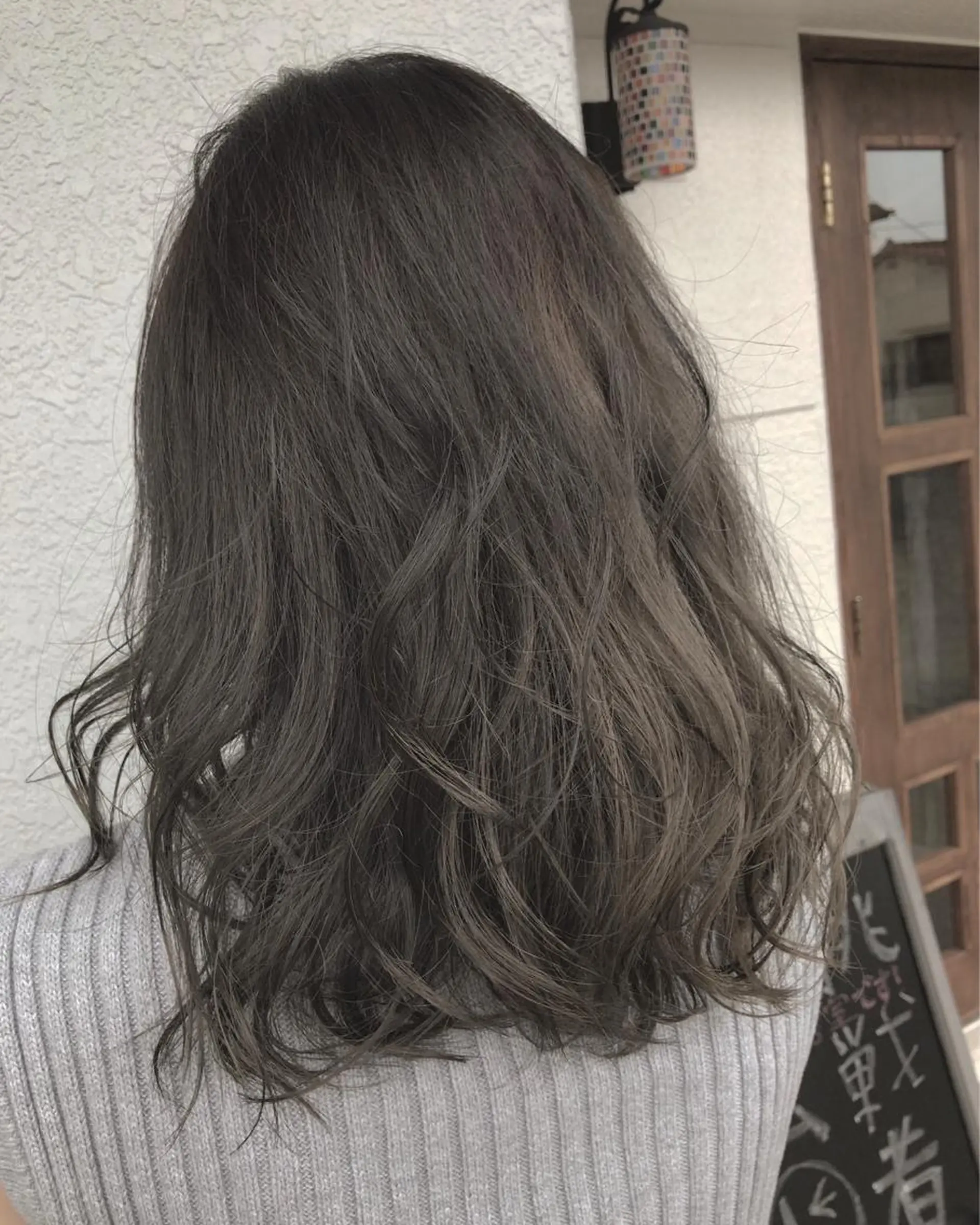 セミロング カラー レイヤーカット匠 イソザキノリユキのヘアスタイル
