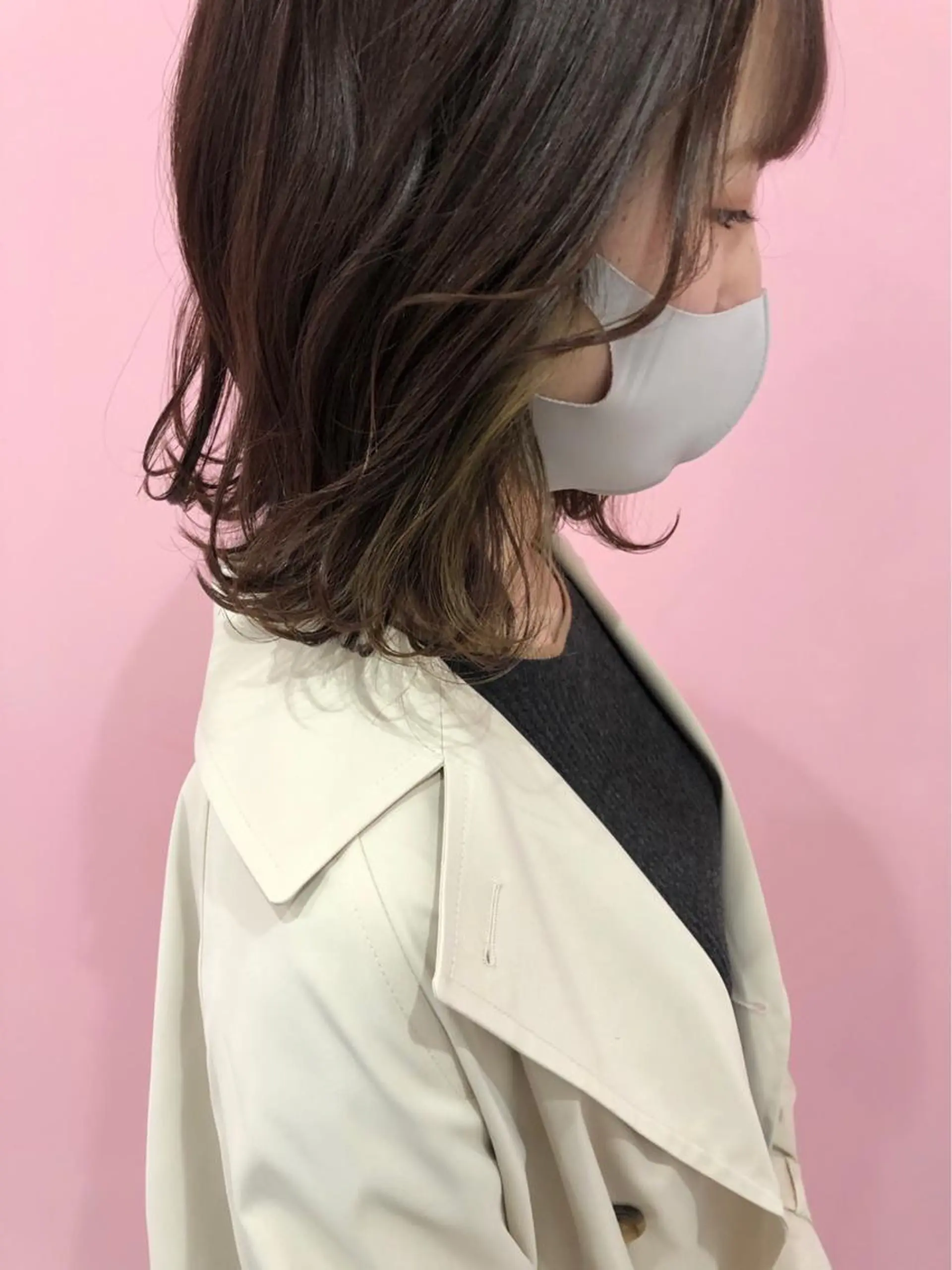カラー グレージュ 遠藤 愛莉のヘアスタイル