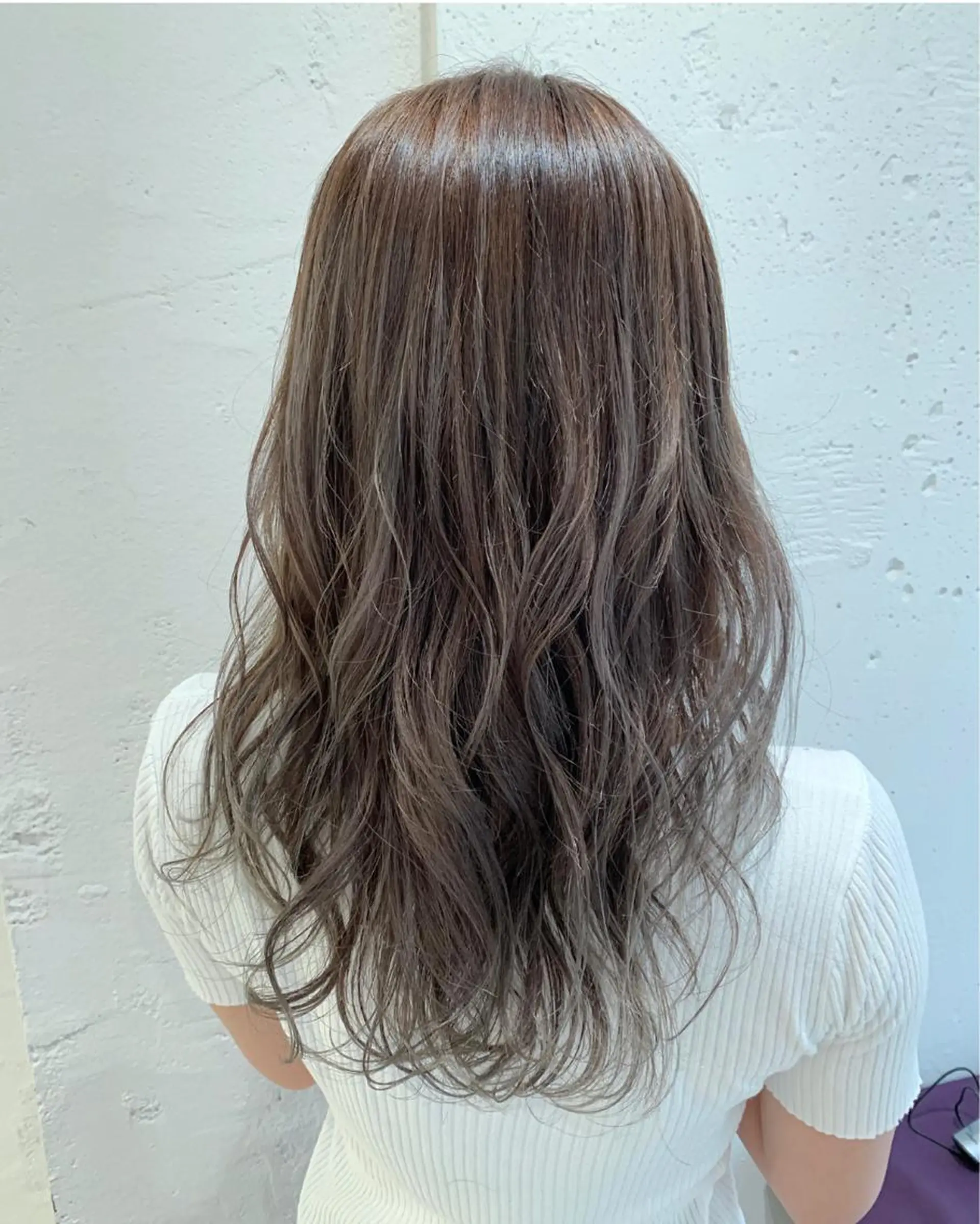 ロング カラー パーマ ヘアカラー 韓国ヘア🇰🇷/ レイヤーカット✂︎のヘアスタイル