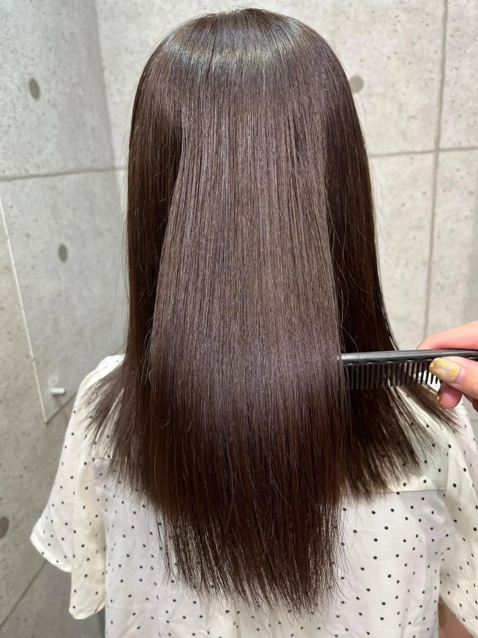 セミロング カラー 髪質改善 🌀メンズパーマ🌀 中島 日菜のヘアスタイル