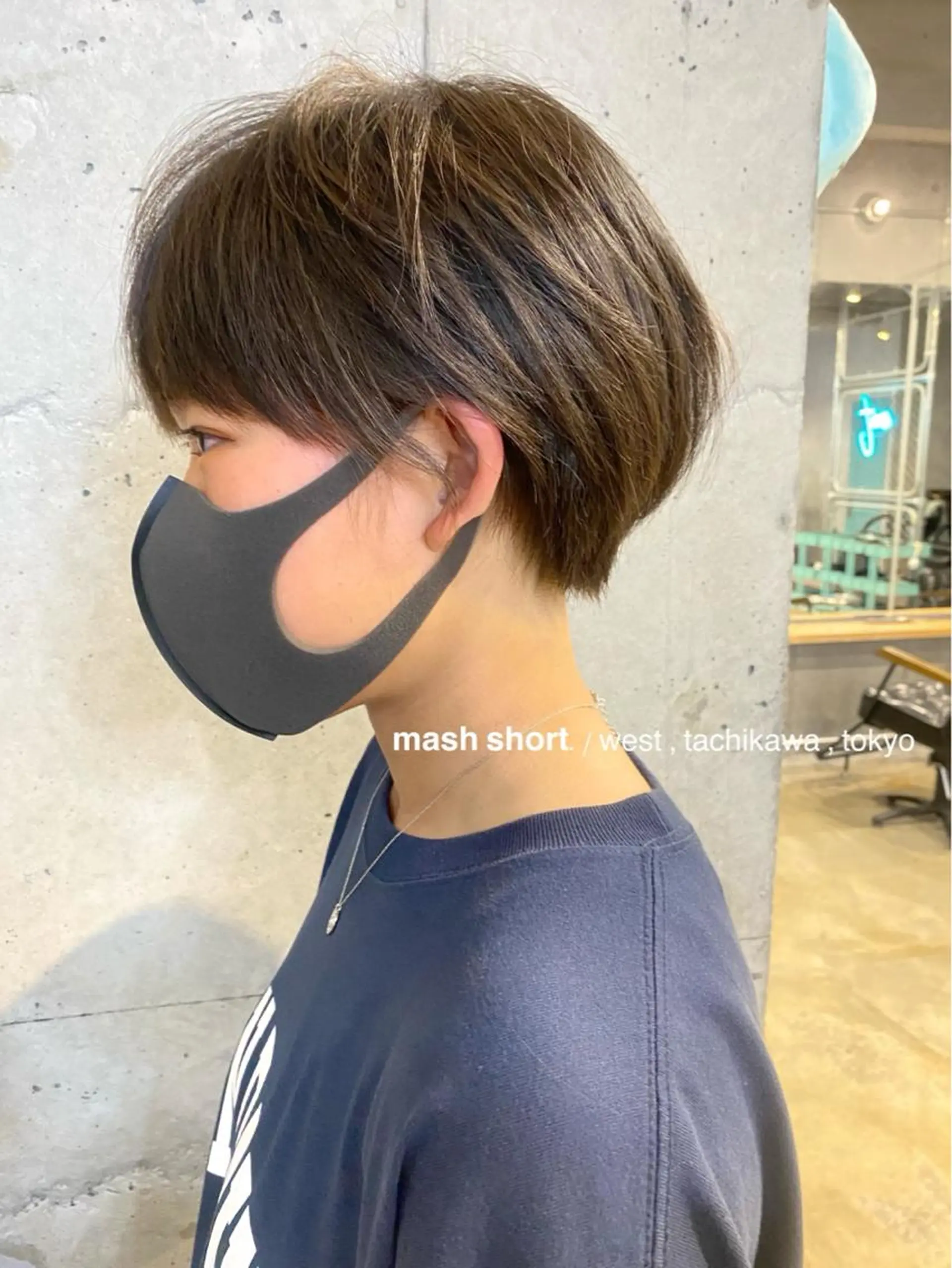 ショート ショートボブ ハンサムショート 丸みショート ボブ 学生 竹嶌 健吾のヘアスタイル