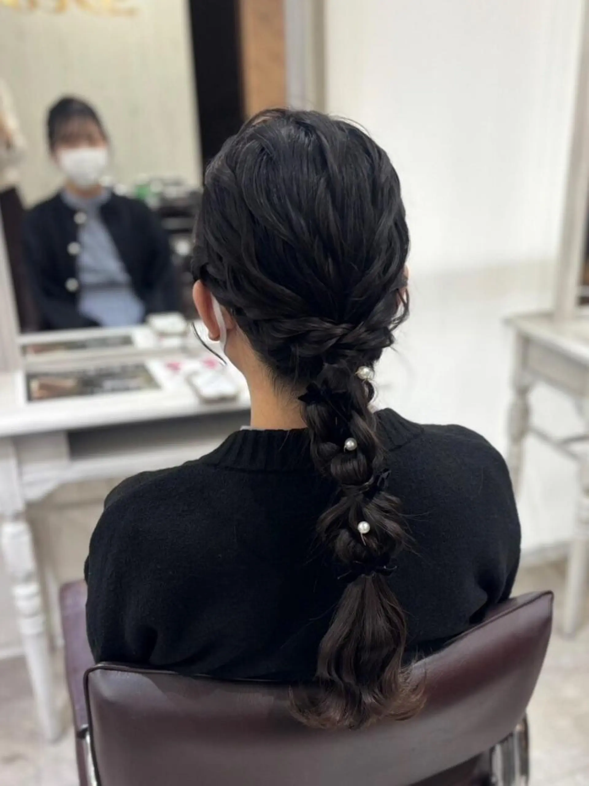カラー メンズ ヘアアレンジ ロング エクステ地域最安値★ Device梅田のヘアスタイル