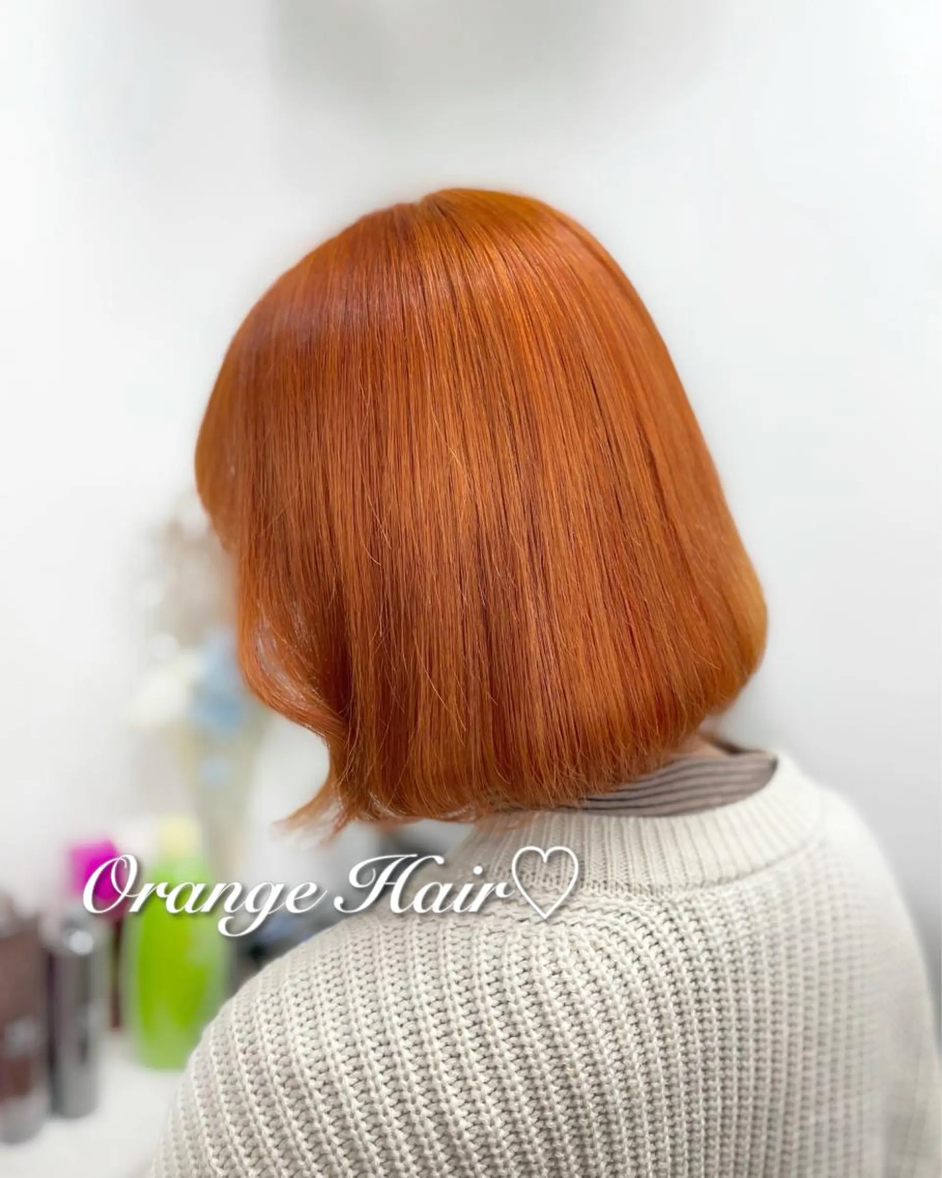 ミディアム カラー ヘアカラー トリートメント ヘアセット 韓国ヘア🤍髪質改善 🇰🇷AKANEのヘアスタイル