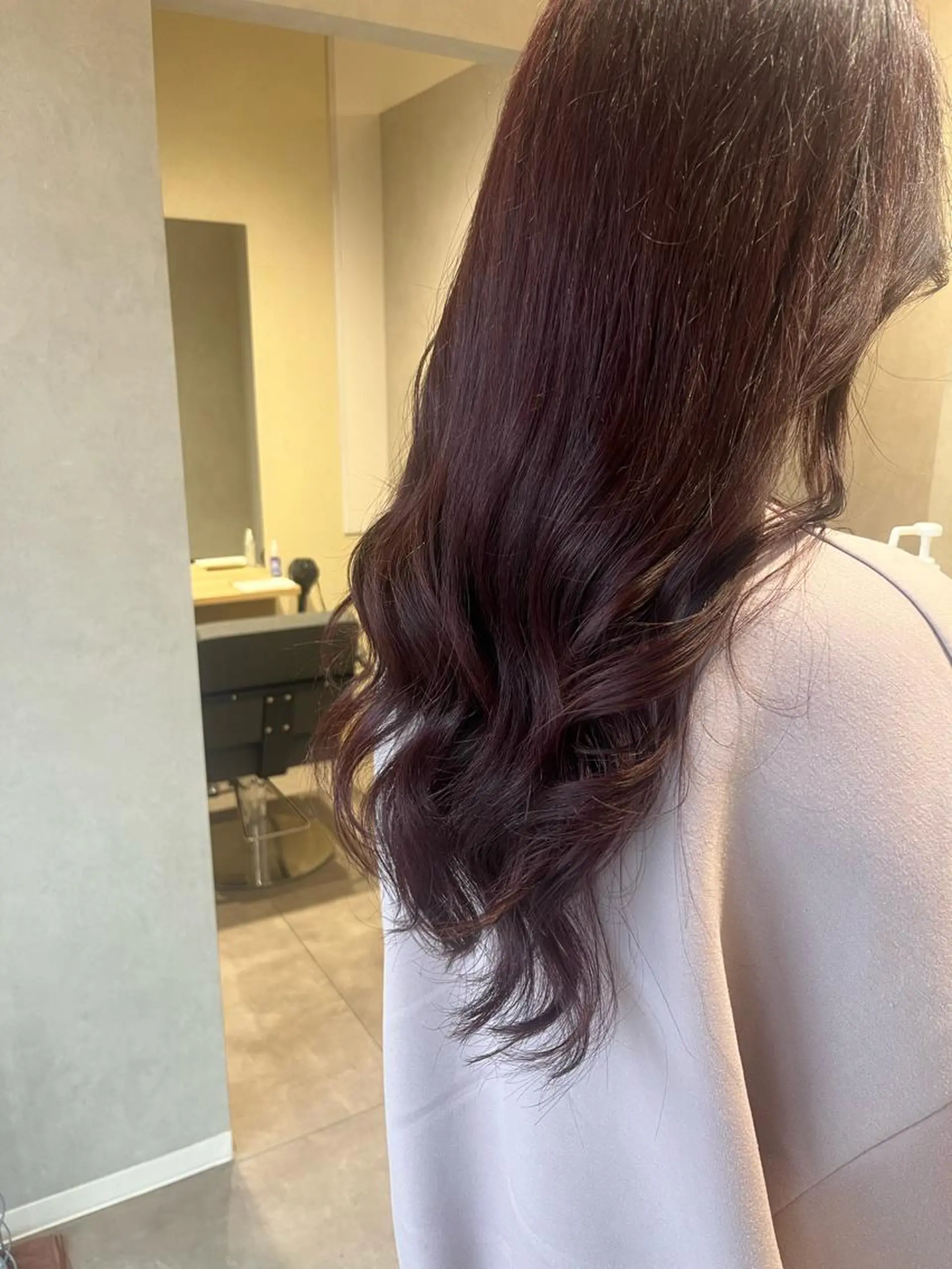 ロング ピンクブラウン カット ヘアカラー トリートメント TELA HAIR所属・長谷川 千尋のヘアスタイル