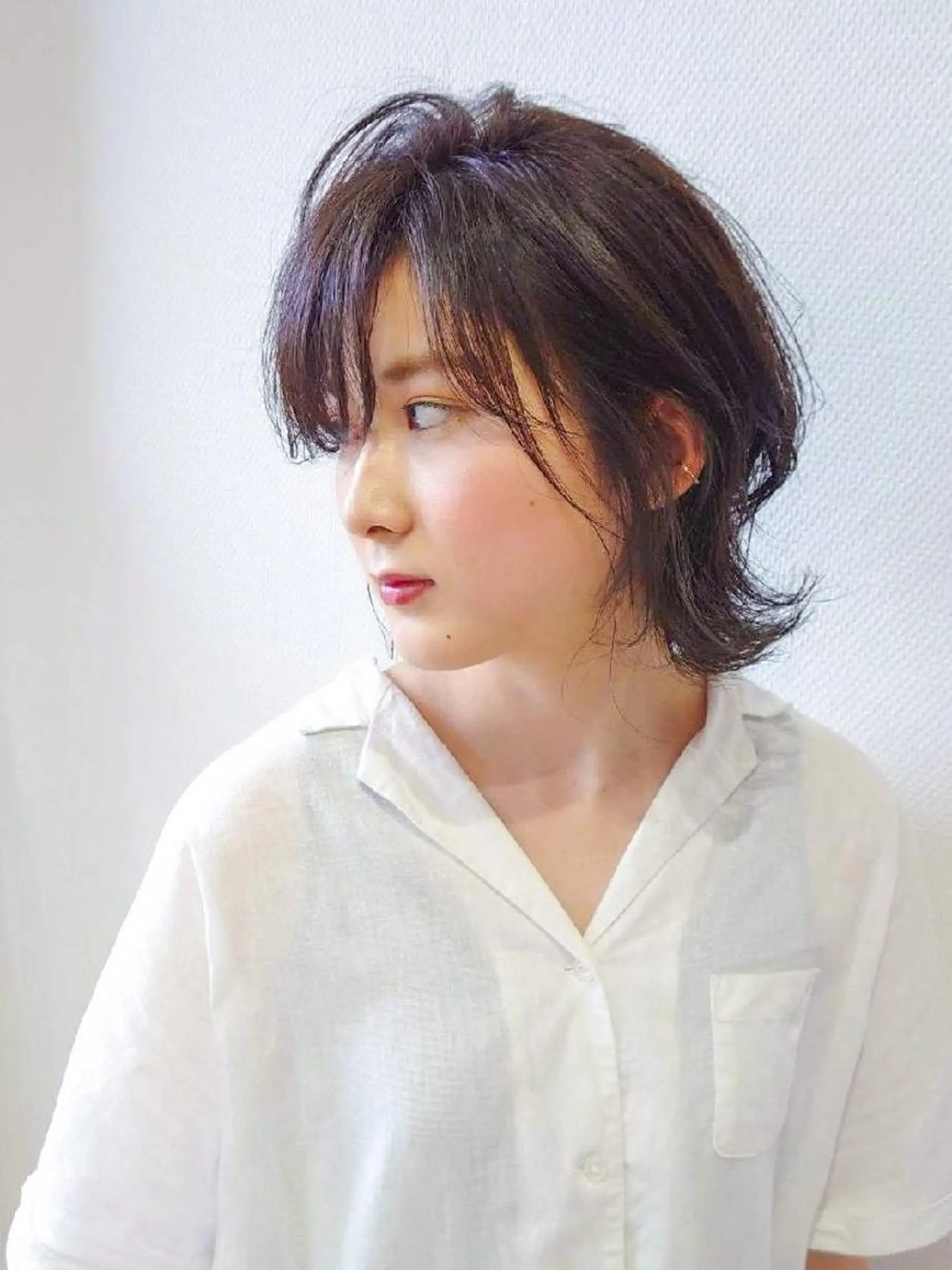 ミディアム カラー 透明感カラー 外ハネヘア YUIMARL SAEのヘアスタイル