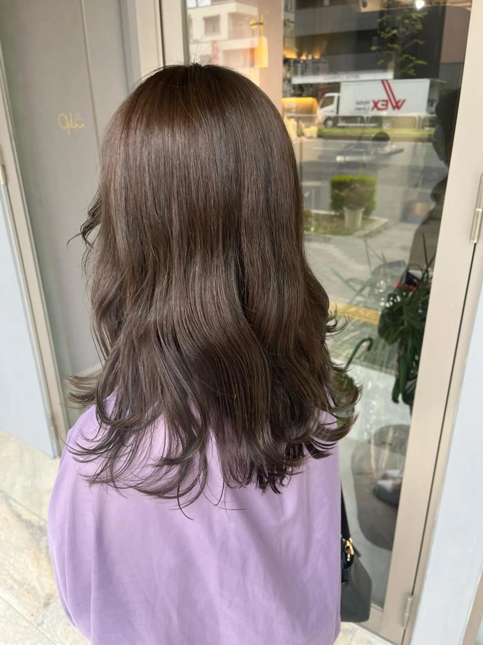 ロング カラー ヘアアレンジ 透明感カラー qulim所属・櫻井 はるなのヘアスタイル