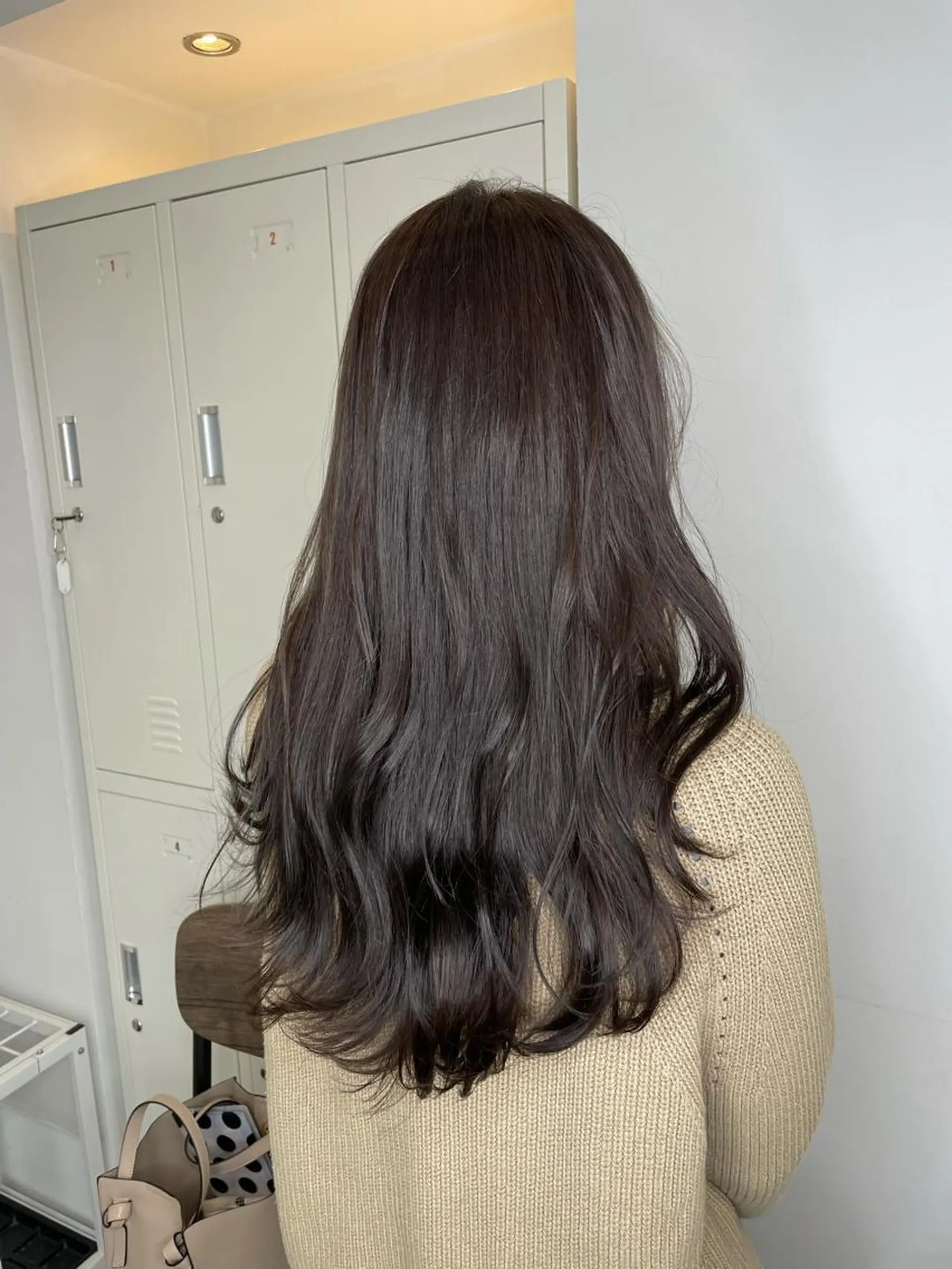 ロング カラー グレージュ 🌻透明感韓国🌻 横山隆之介のヘアスタイル