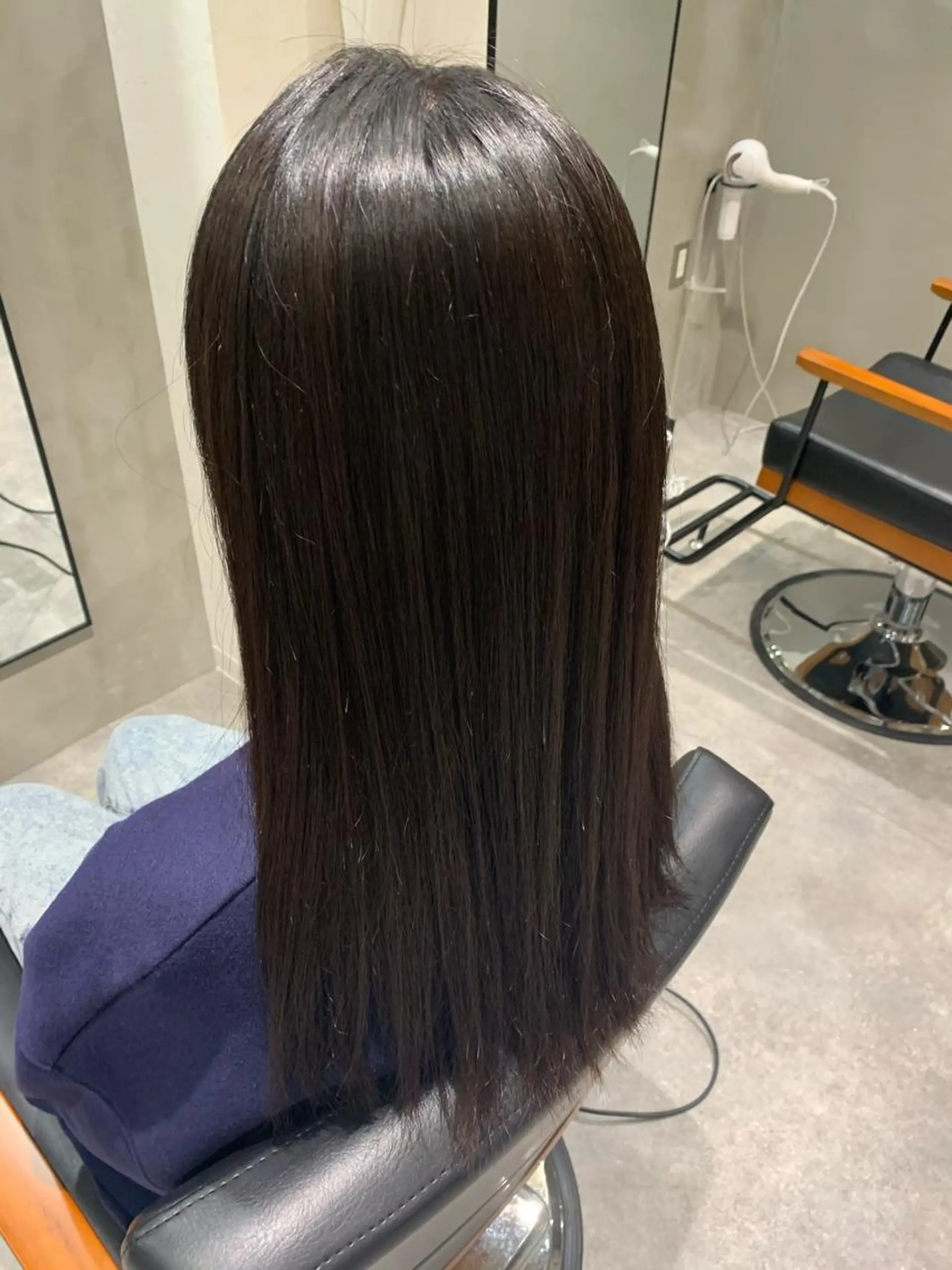 セミロング 縮毛矯正 カット ヘアカラー FERIAあべの 🎀中野まや🎀のヘアスタイル