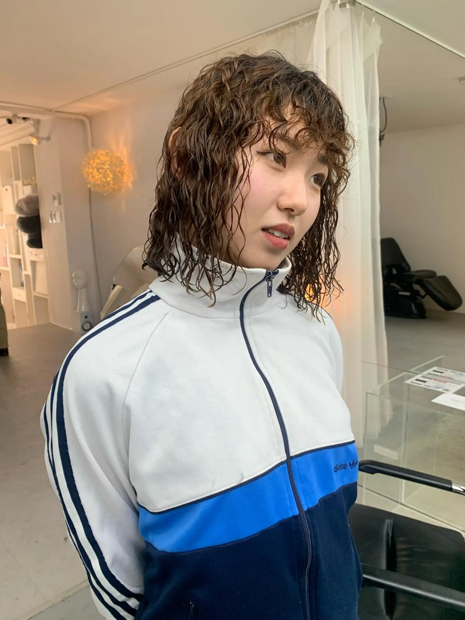 ミディアム パーマ 早川 豪のヘアスタイル