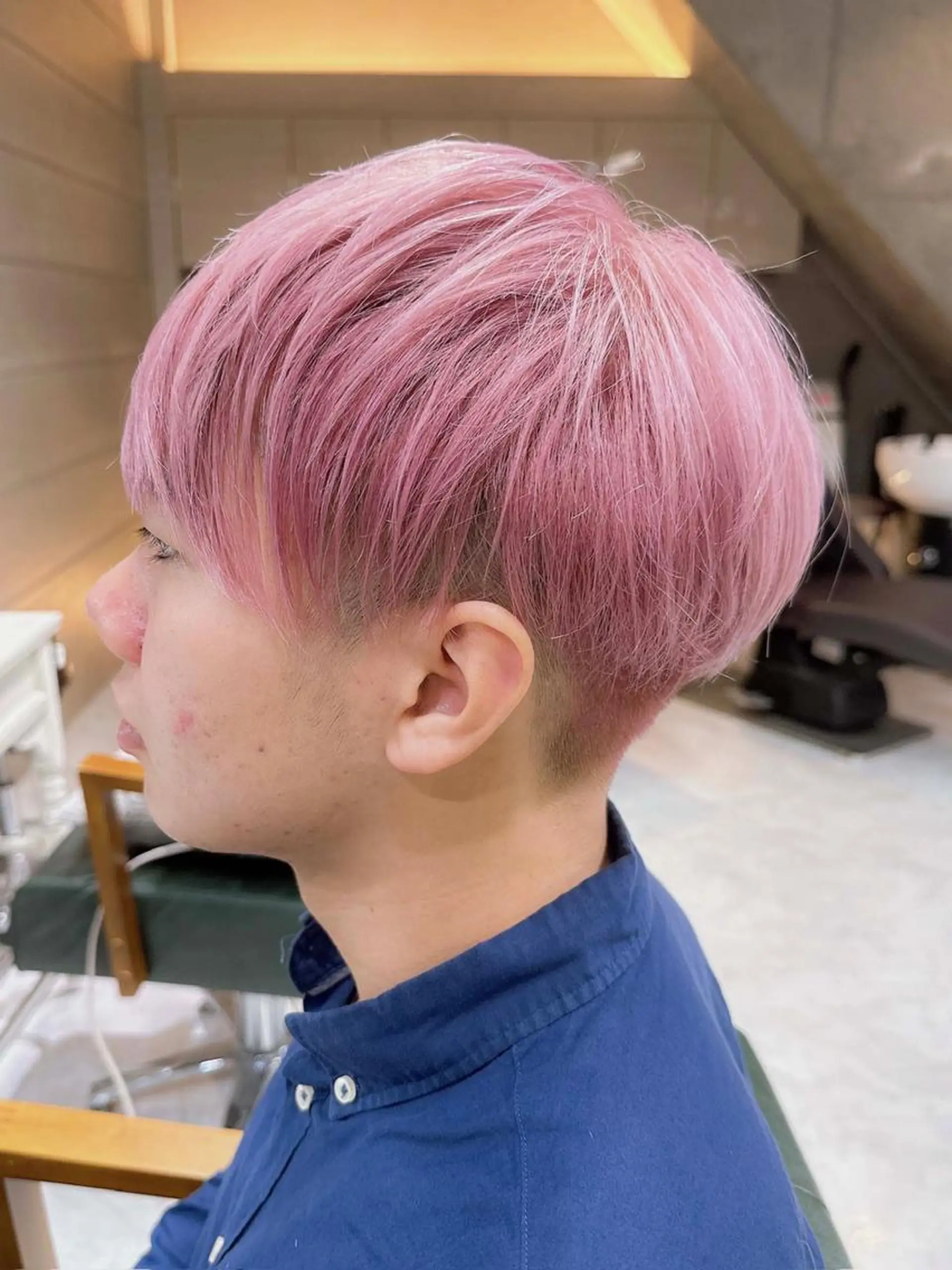 ショート カラー ヘアアレンジ メンズ メンズブリーチ メンズ韓国風 韓国マッシュ マッシュ ツーブロック 𝐑𝐈𝐍𝐊𝐀 🐷🖤のヘアスタイル