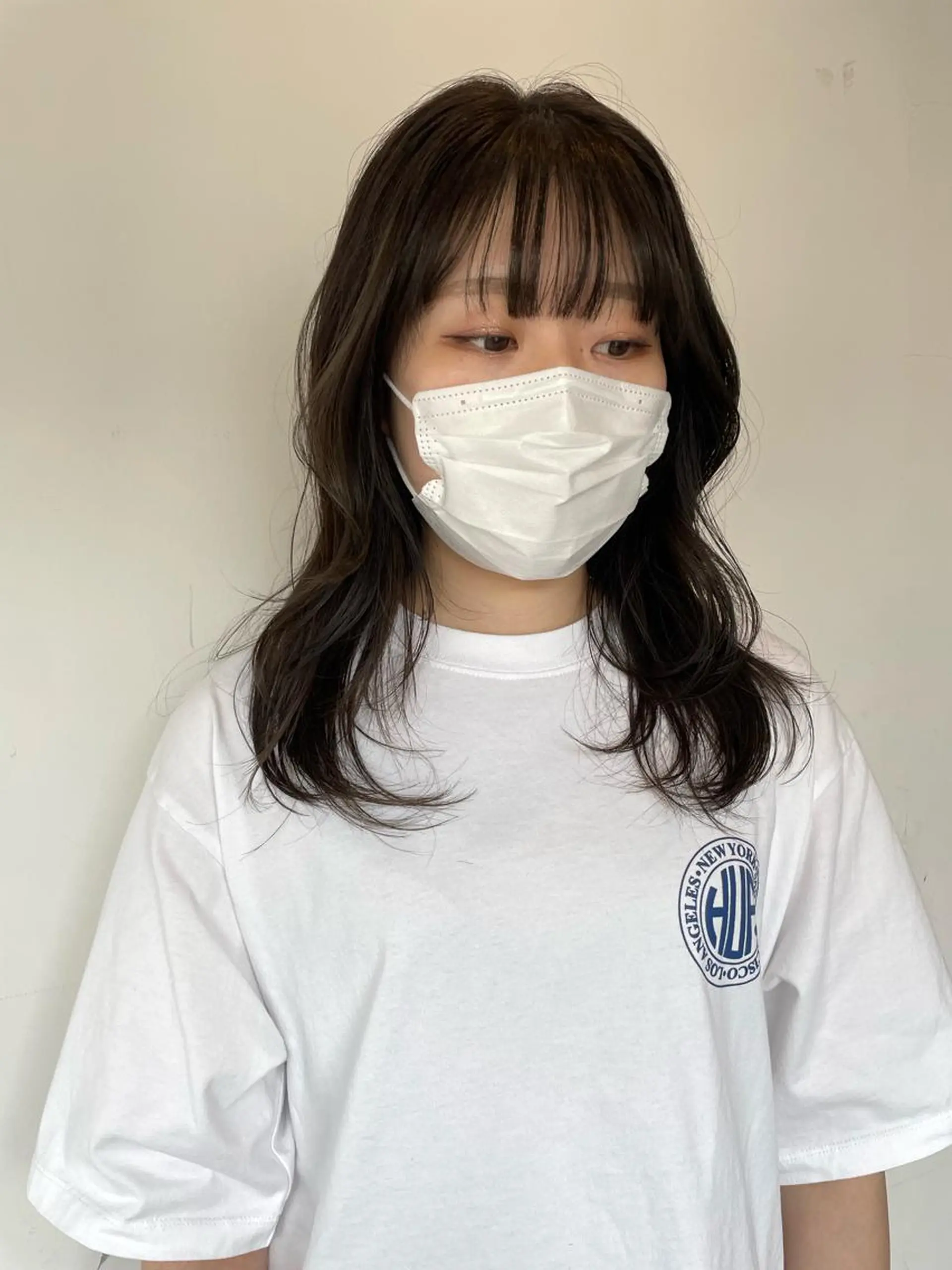 セミロング カラー silo所属・silo MOKA 顔周りカット🦦のヘアスタイル