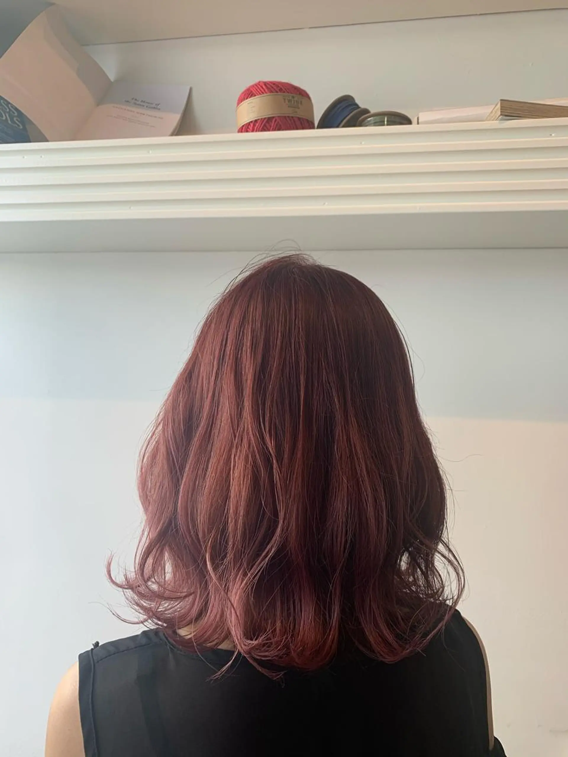 セミロング ピンクラベンダー カット ヘアカラー トリートメント ヘッドスパ ヘアセット 山口 竣也のヘアスタイル