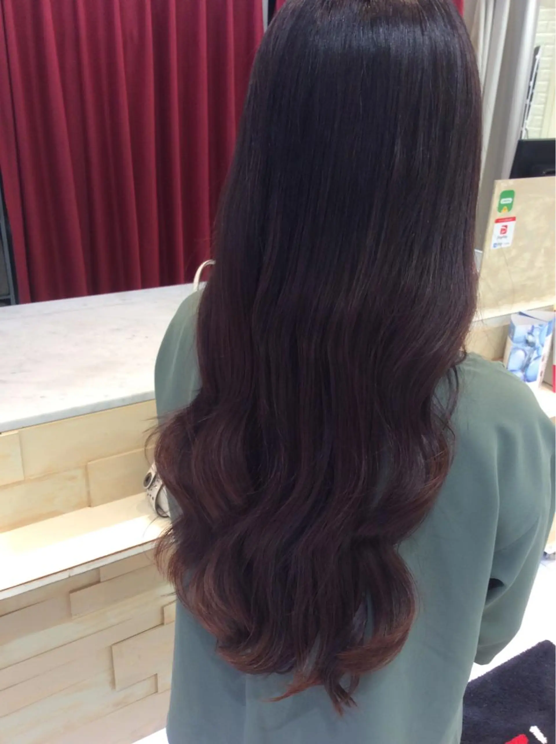 ロング カラー カット ヘアカラー MODE K's松原 YUMIのヘアスタイル