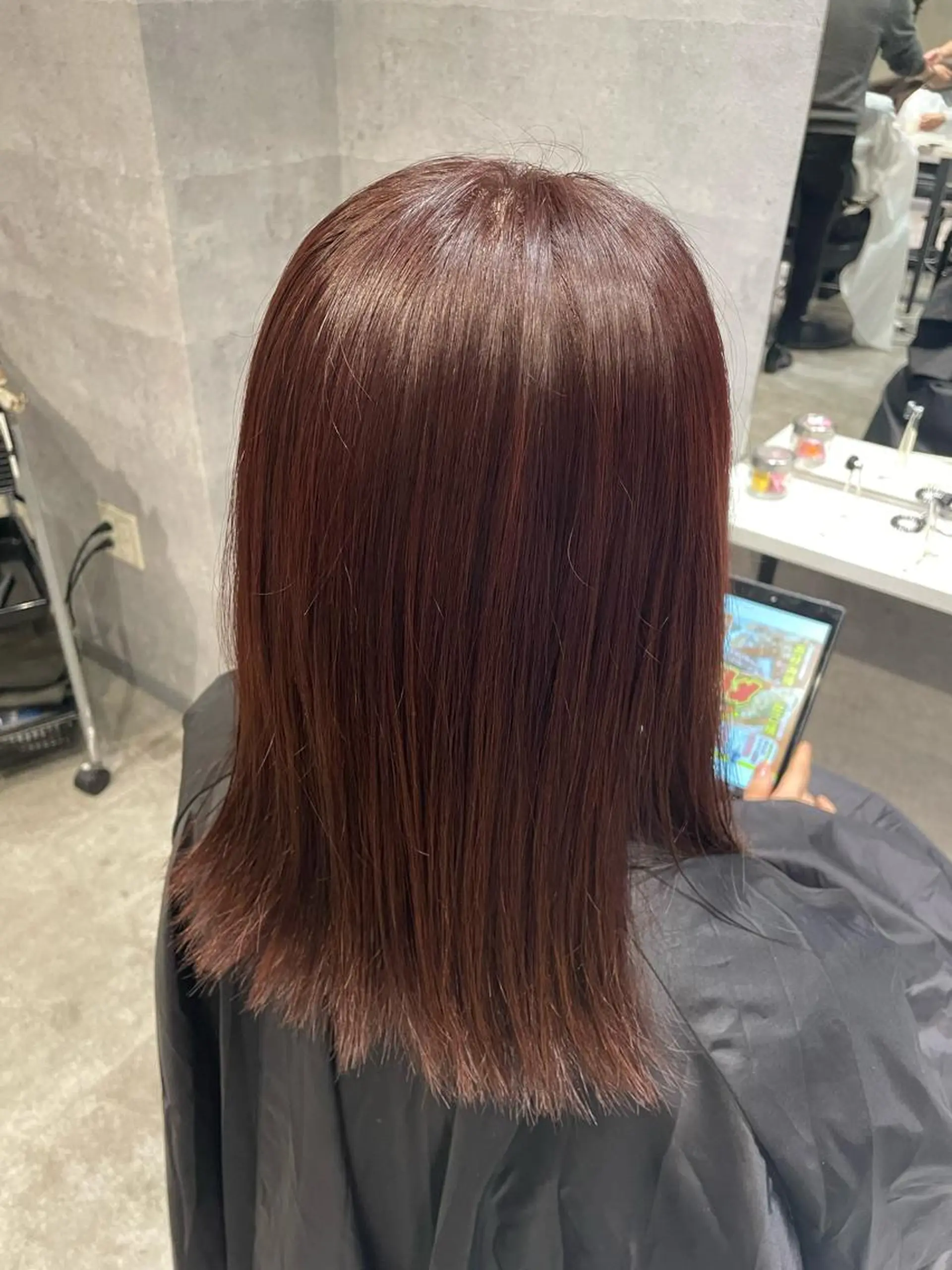 セミロング カラー saho .のヘアスタイル