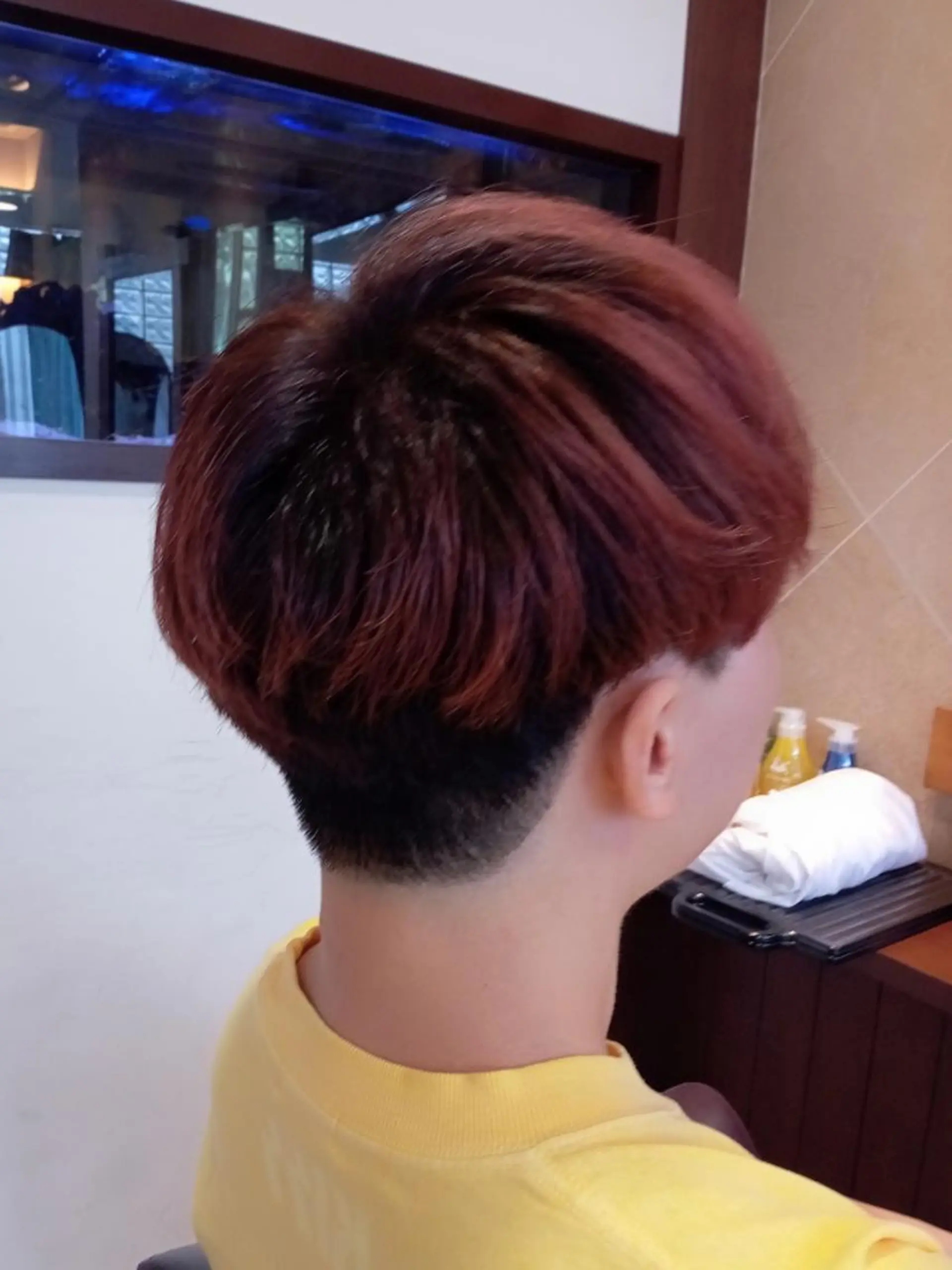 ショート メンズ ヘアアレンジ パーマ カラー ひな ALBA🐰三鷹のヘアスタイル