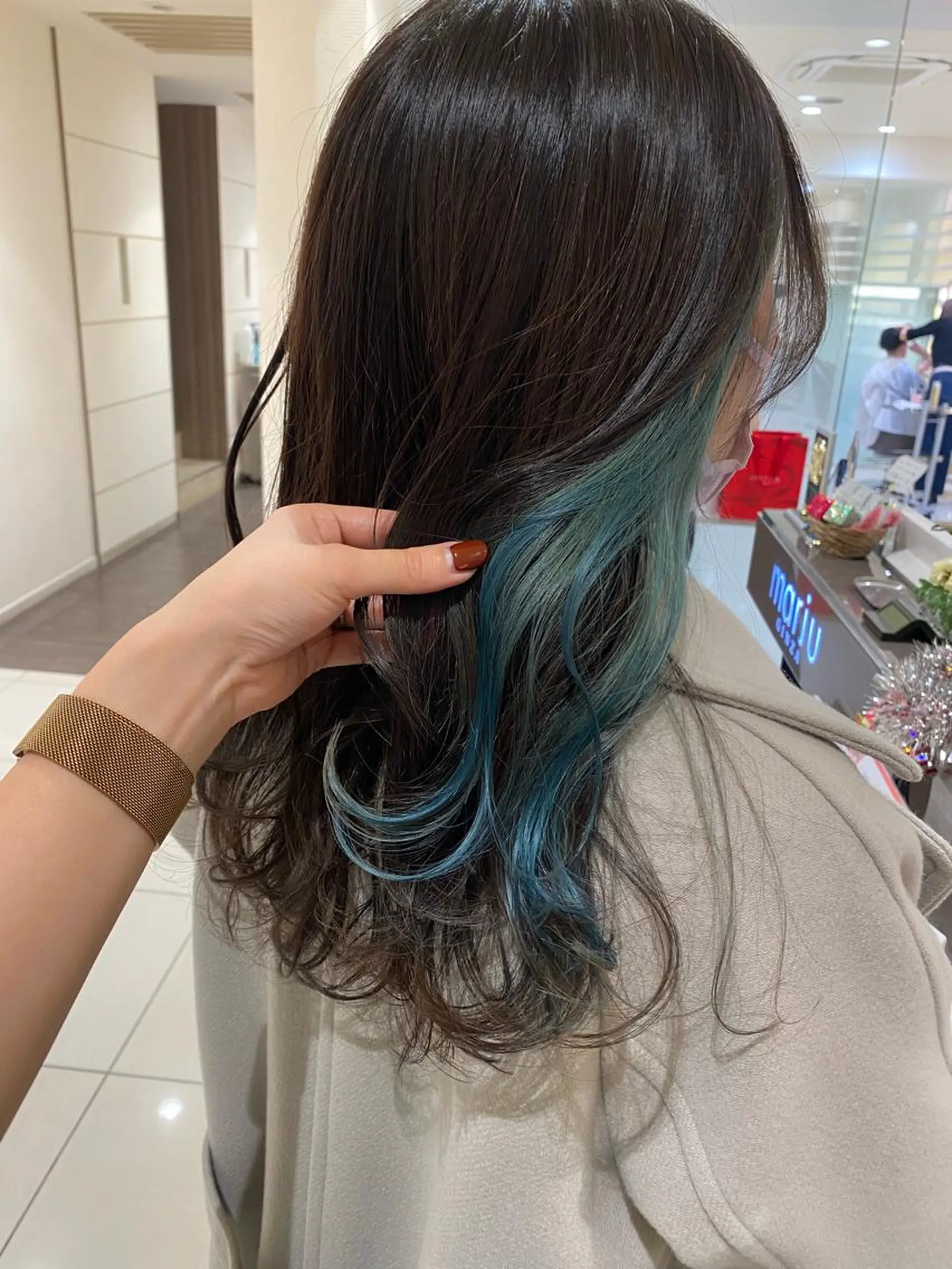 セミロング ヘアカラー トリートメント marju銀座 マージュギンザのヘアスタイル