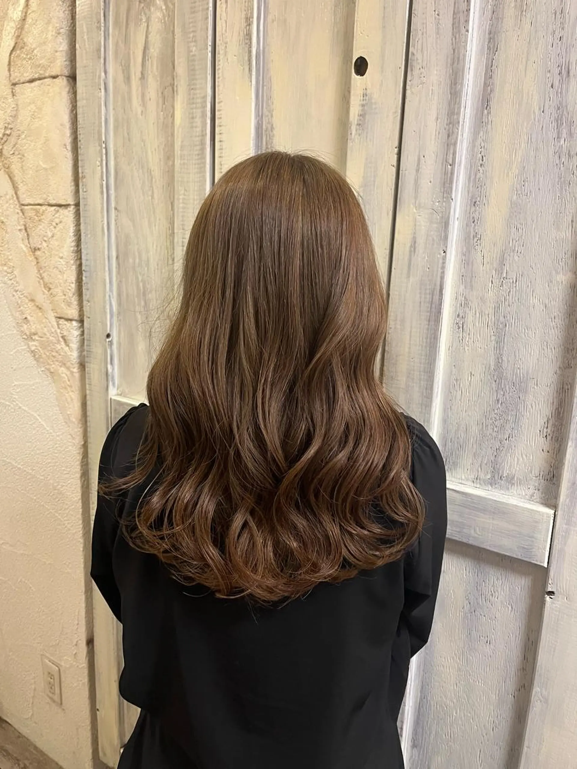 ロング カラー 國領 真央のヘアスタイル