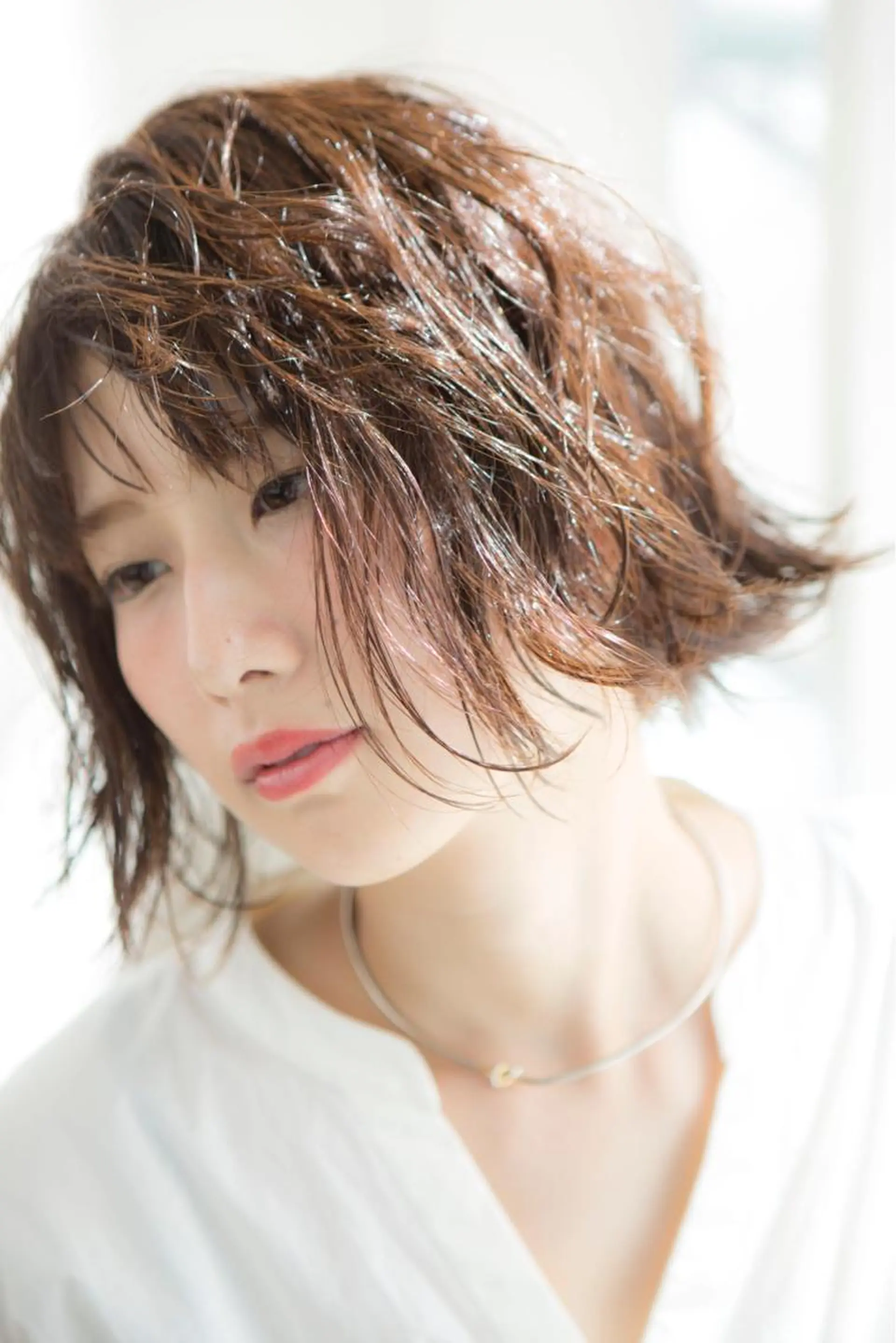 ショート カラー パーマ ボブ 外ハネヘア Graph. （グラフ）立川🪽✨のヘアスタイル