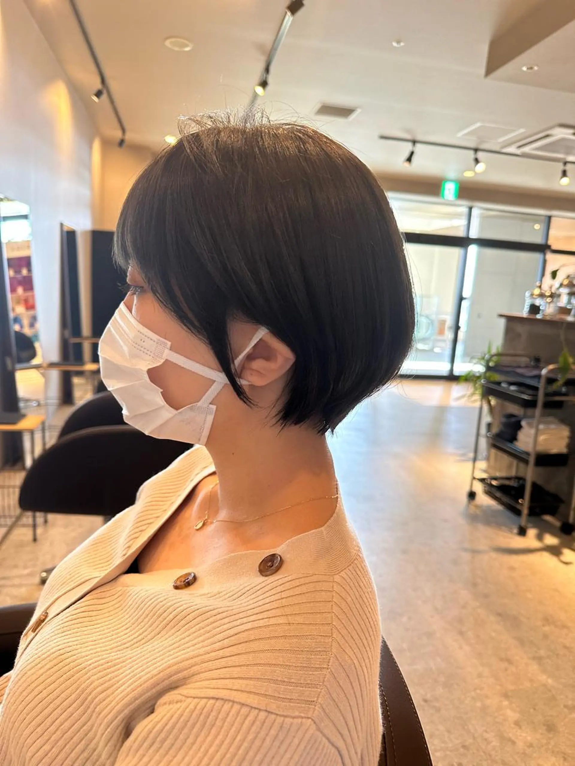 ショート ショートボブ ボブ くびれヘア ショートヘア カット ヘアカラー トリートメント Forest. -髪質改善-のヘアスタイル