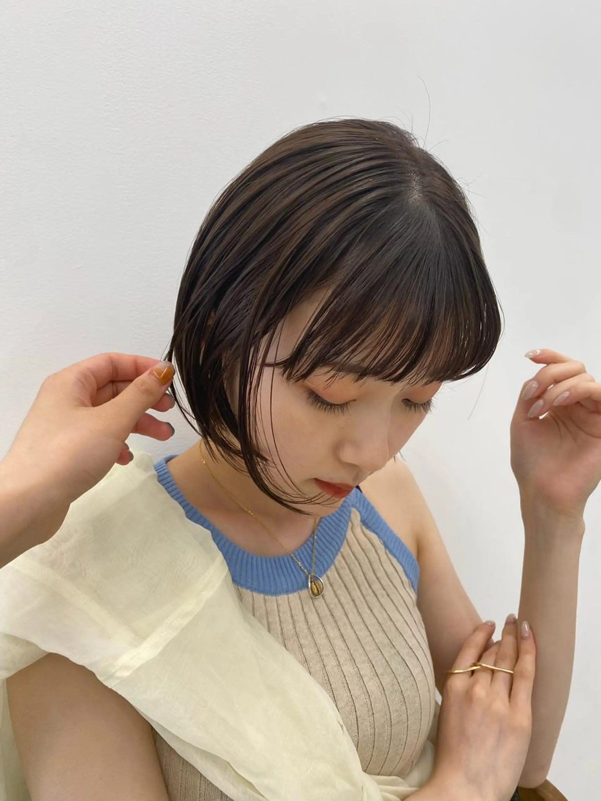 ショート カラー ショートヘア カット ヘアカラー Lomalia 🤍🫧/makoのヘアスタイル