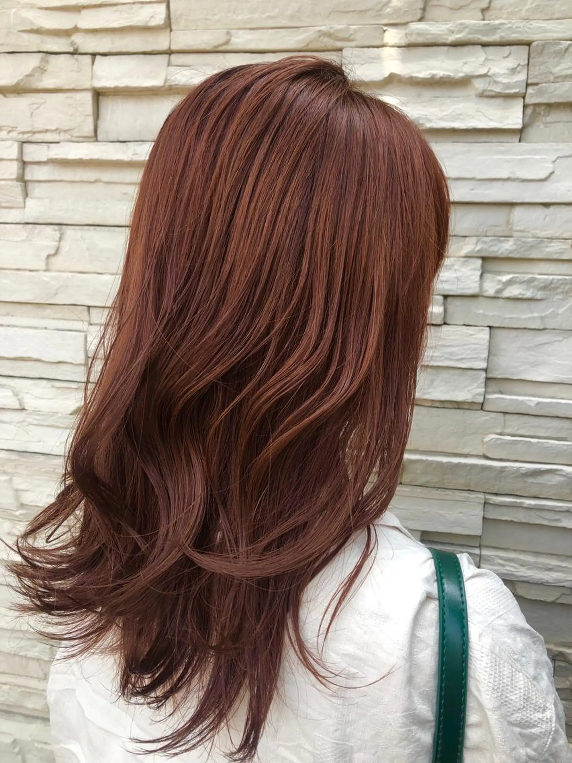 ミディアム オレンジブラウン ヘッドスパ好き美容師 ✂︎小川仁美のヘアスタイル