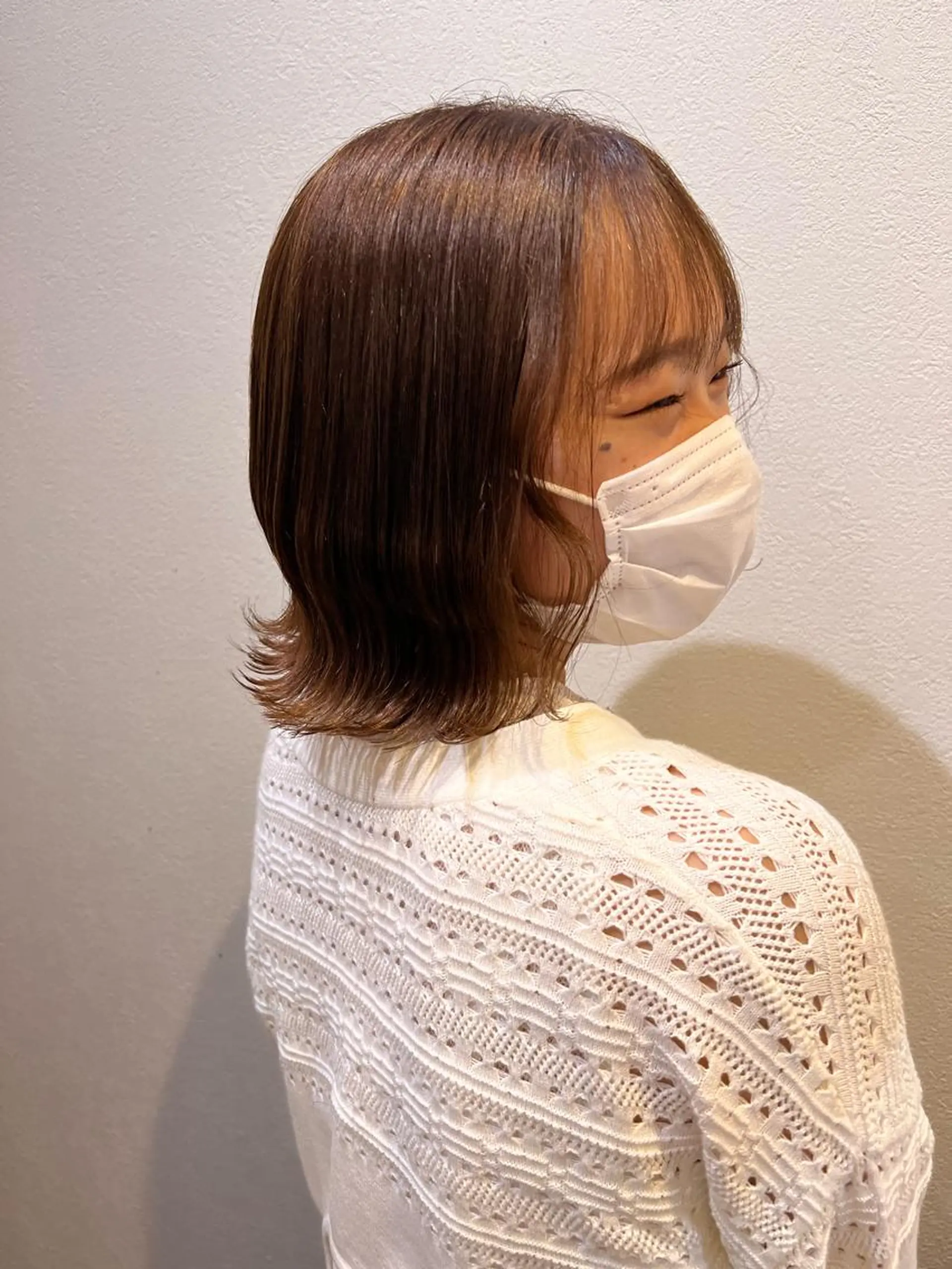 ショート カラー ブリーチ ブリーチなしカラー ボブ 三條場 彩夏のヘアスタイル