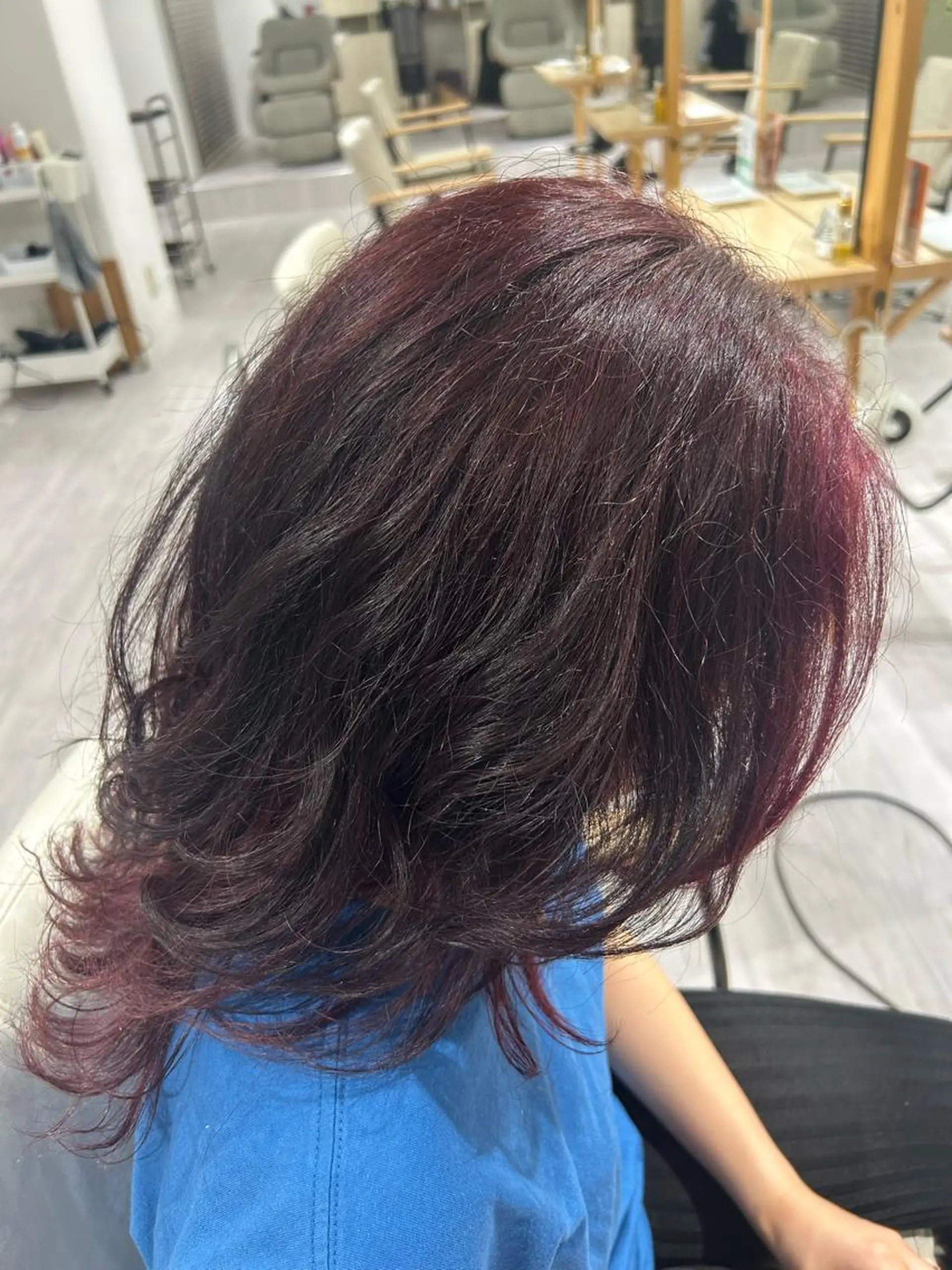 ミディアム カラー オリーブ・赤み消し 💚MAKOTO💚のヘアスタイル