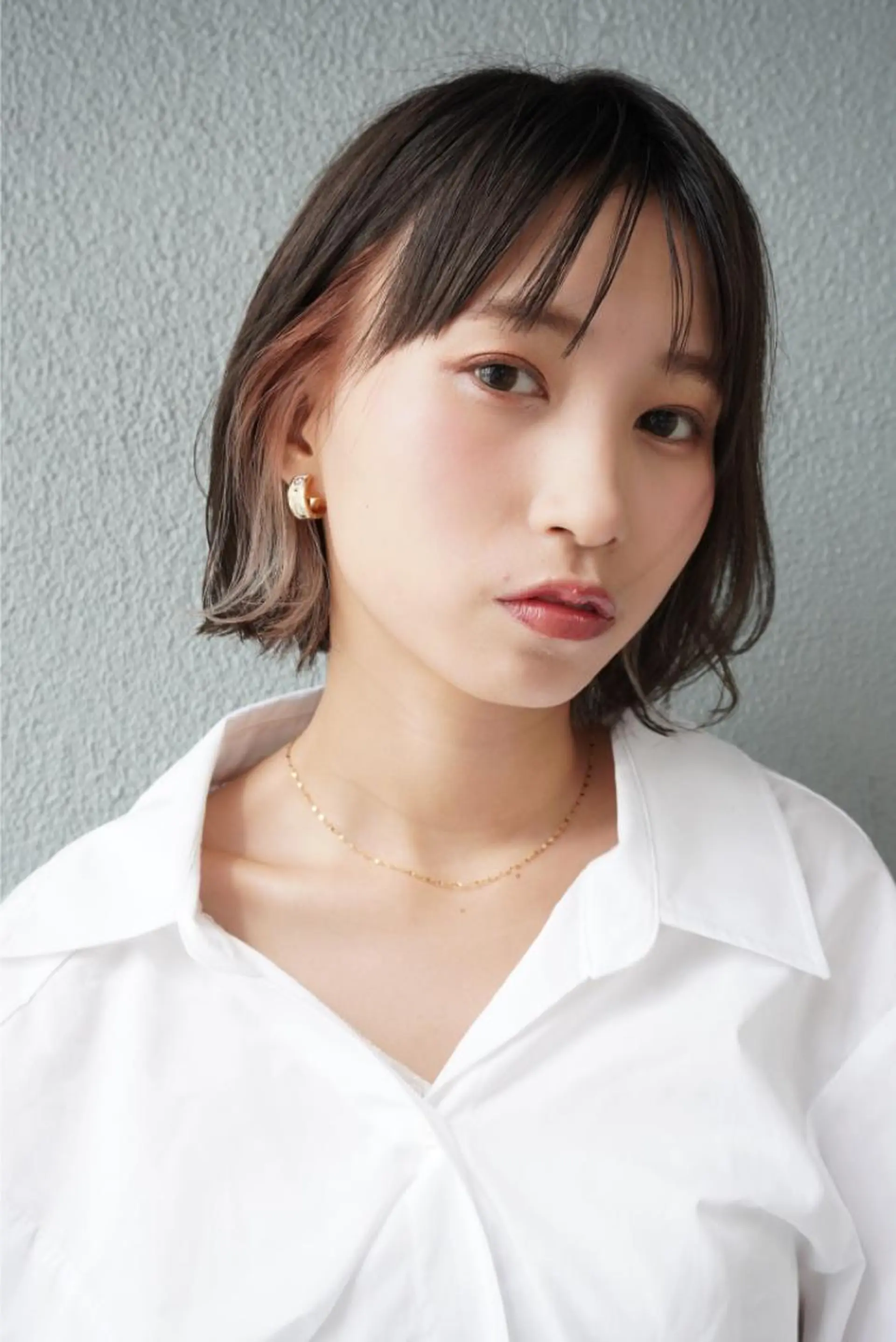 ショート カラー インナーカラー ボブ レイヤーカットのプロ 大人ヘア宮森貴志のヘアスタイル