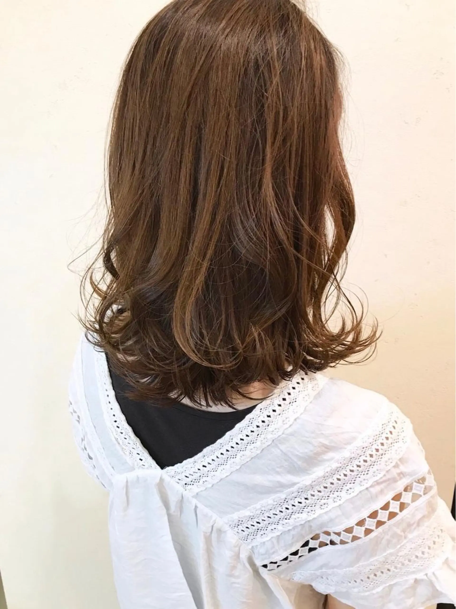 ミディアム カラー パーマ 上田 正輝のヘアスタイル